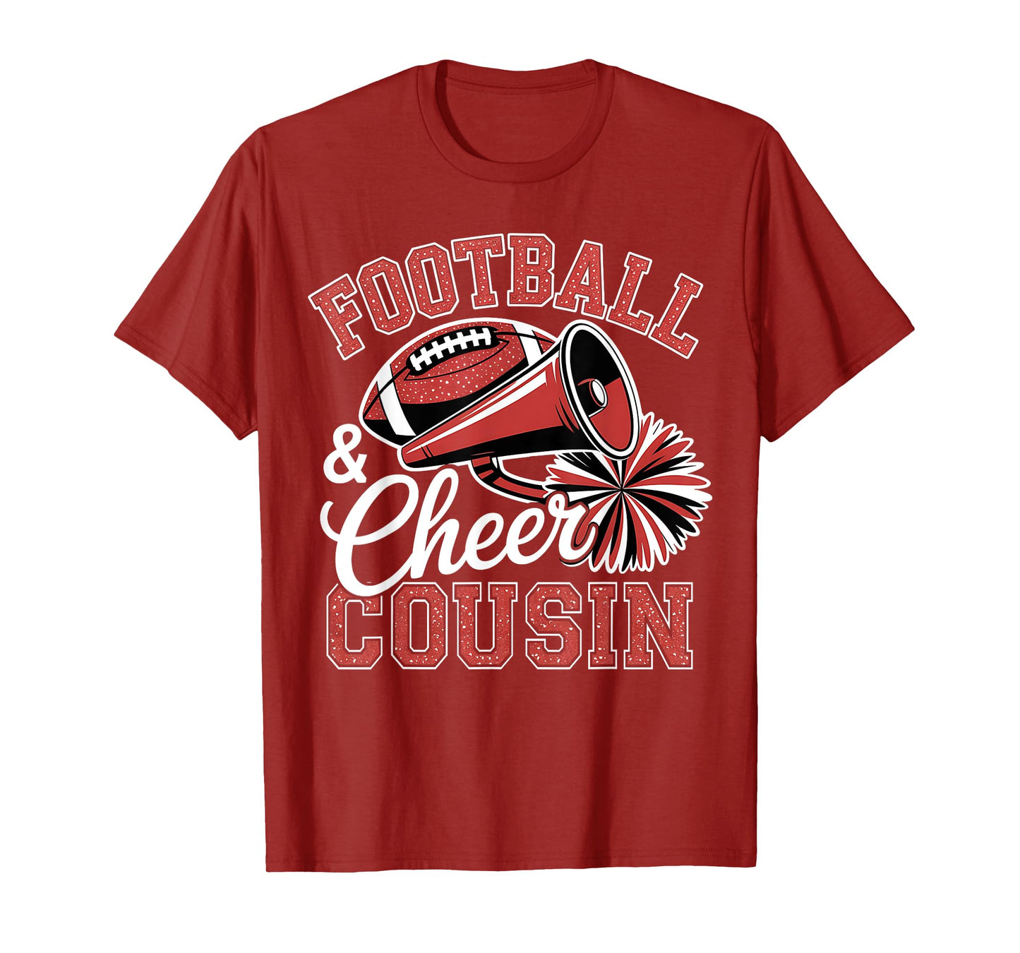 Football Cheer Cousin for Women Men Vintage Cheerleader T-Shirt