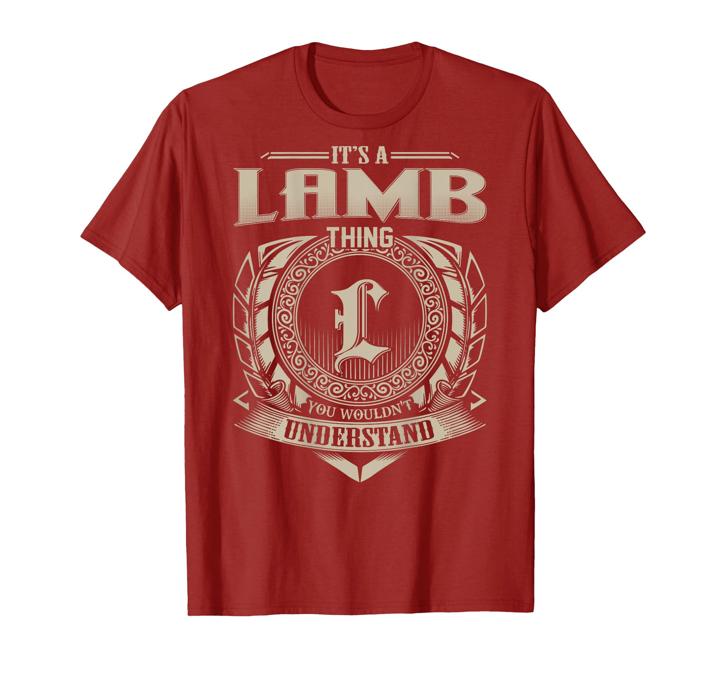 It's A LAMB Thing You Wouldn't Understand Funny Family Name T-Shirt
