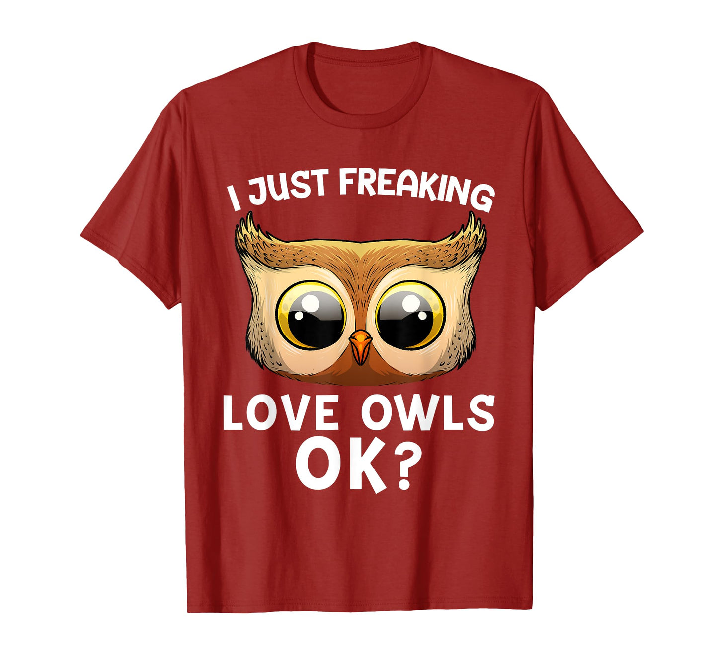 Cute Owl For Men Women Horned Snowy Owl Nocturnal Bird Lover T-Shirt