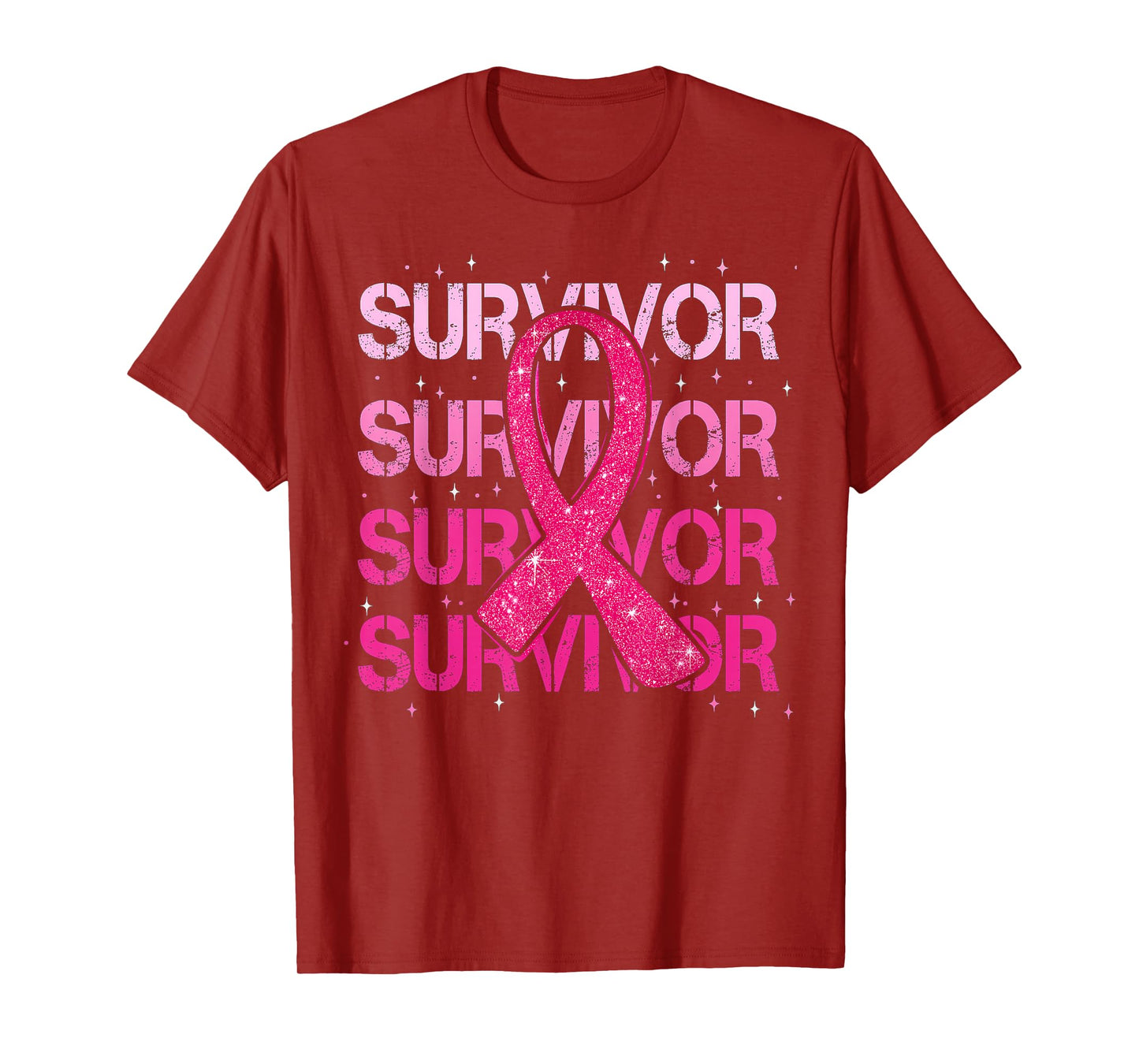 Survivor Pink Ribbon Breast Cancer Awareness T-Shirt