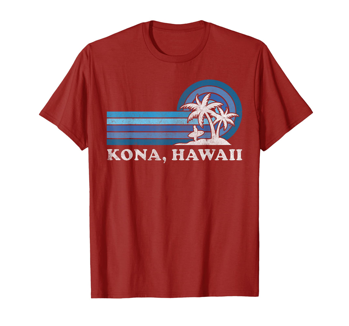 Kona Hawaii Beach Vintage Family Summer Vacation T-Shirt