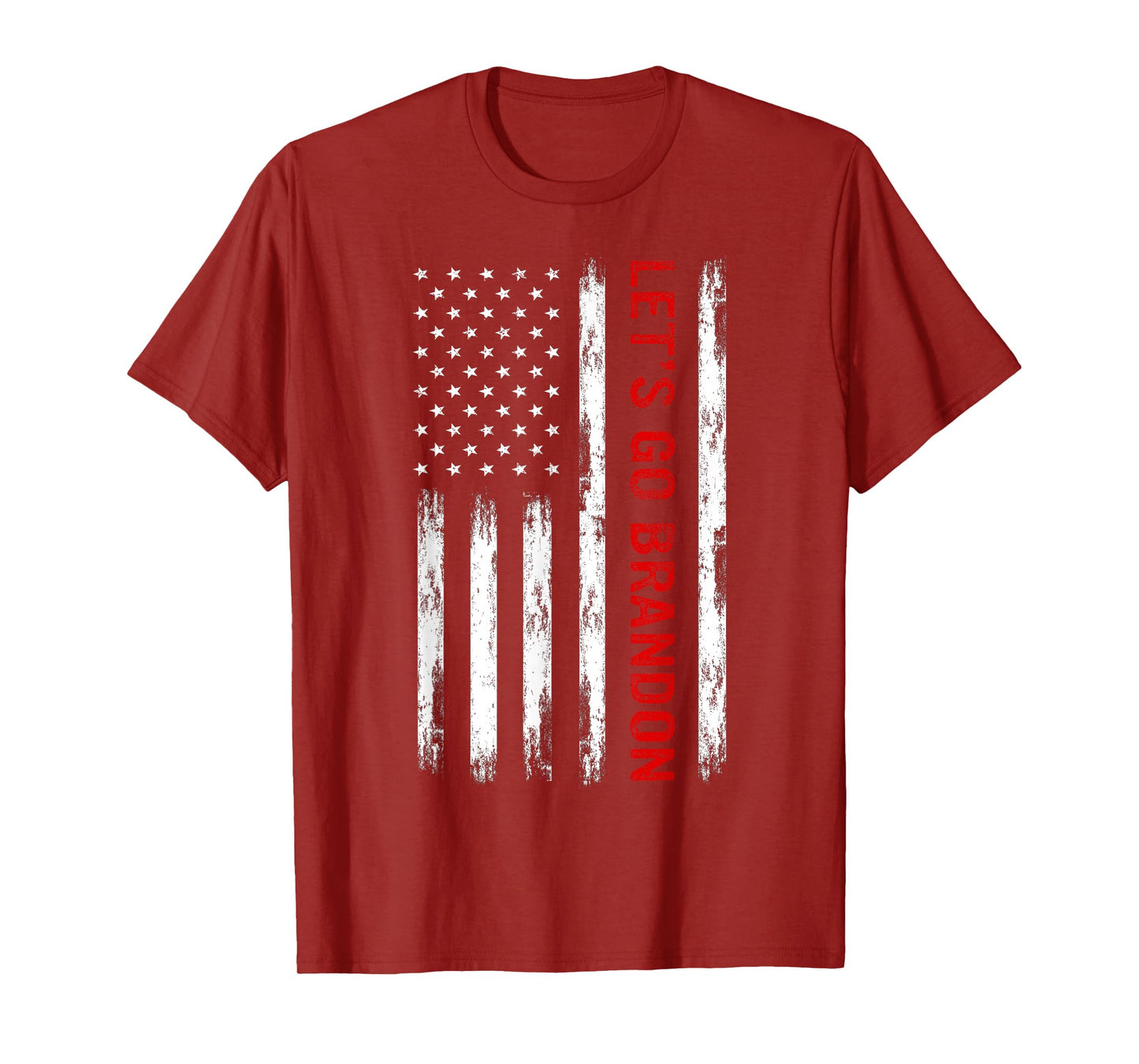 Let's Go Brandon American Flag Funny Trendy Meme Sarcastic T-Shirt