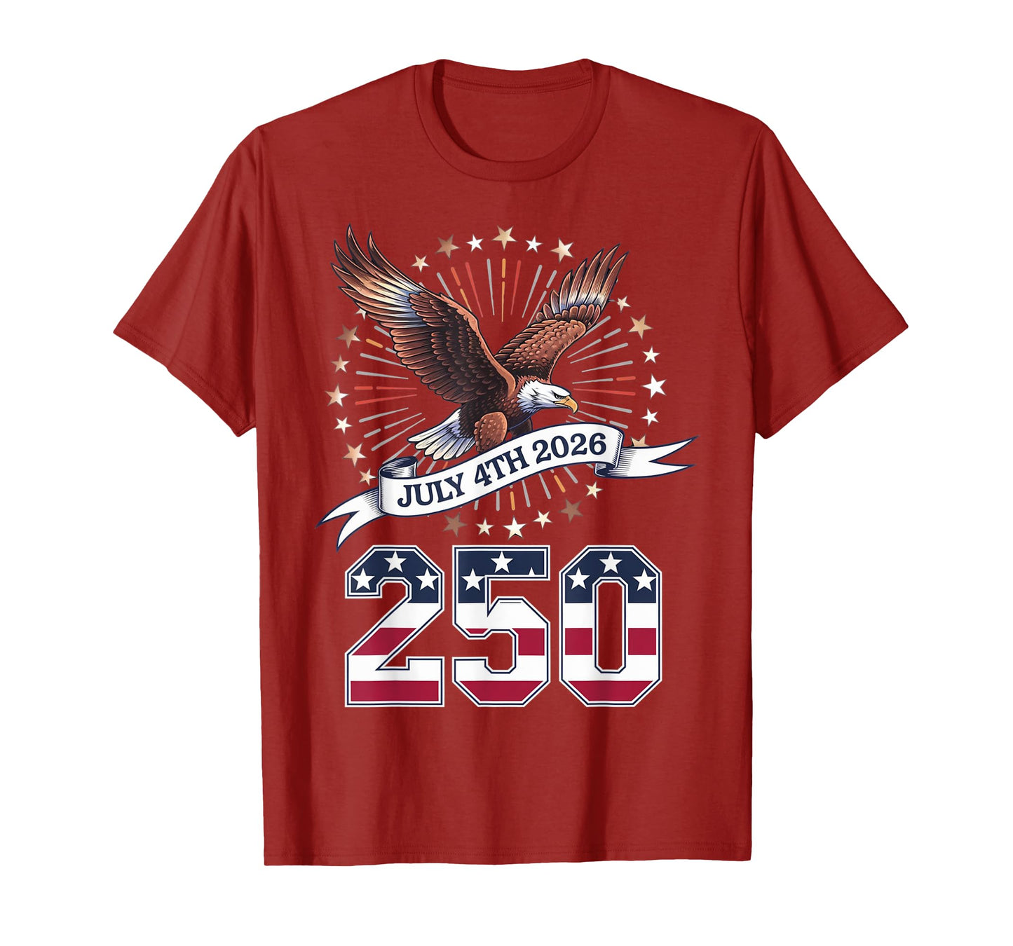 250th Anniversary Patriotic July 4th T-Shirt – USA 1776-2026 T-Shirt