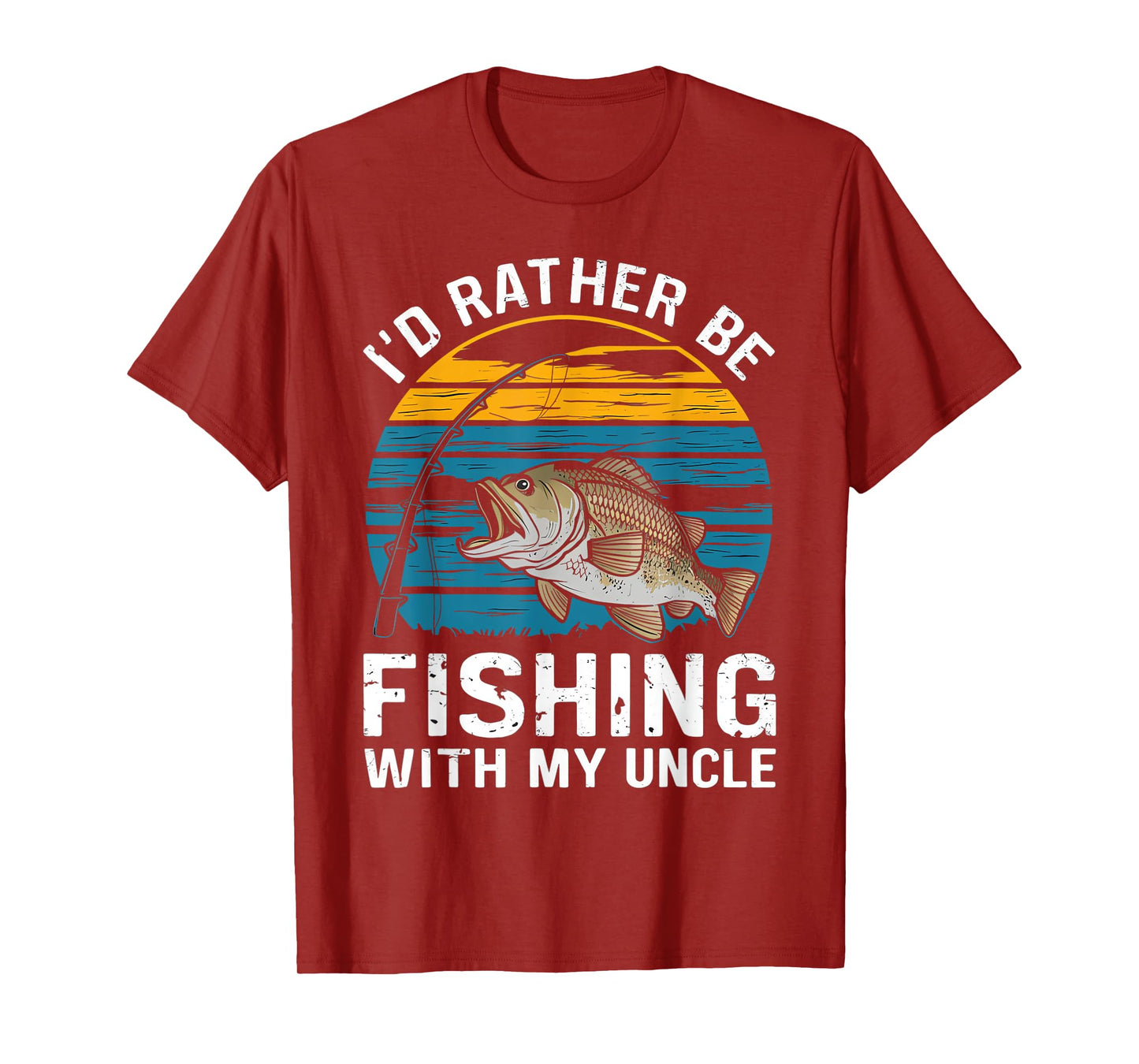 id rather be fishing with my uncle T-Shirt