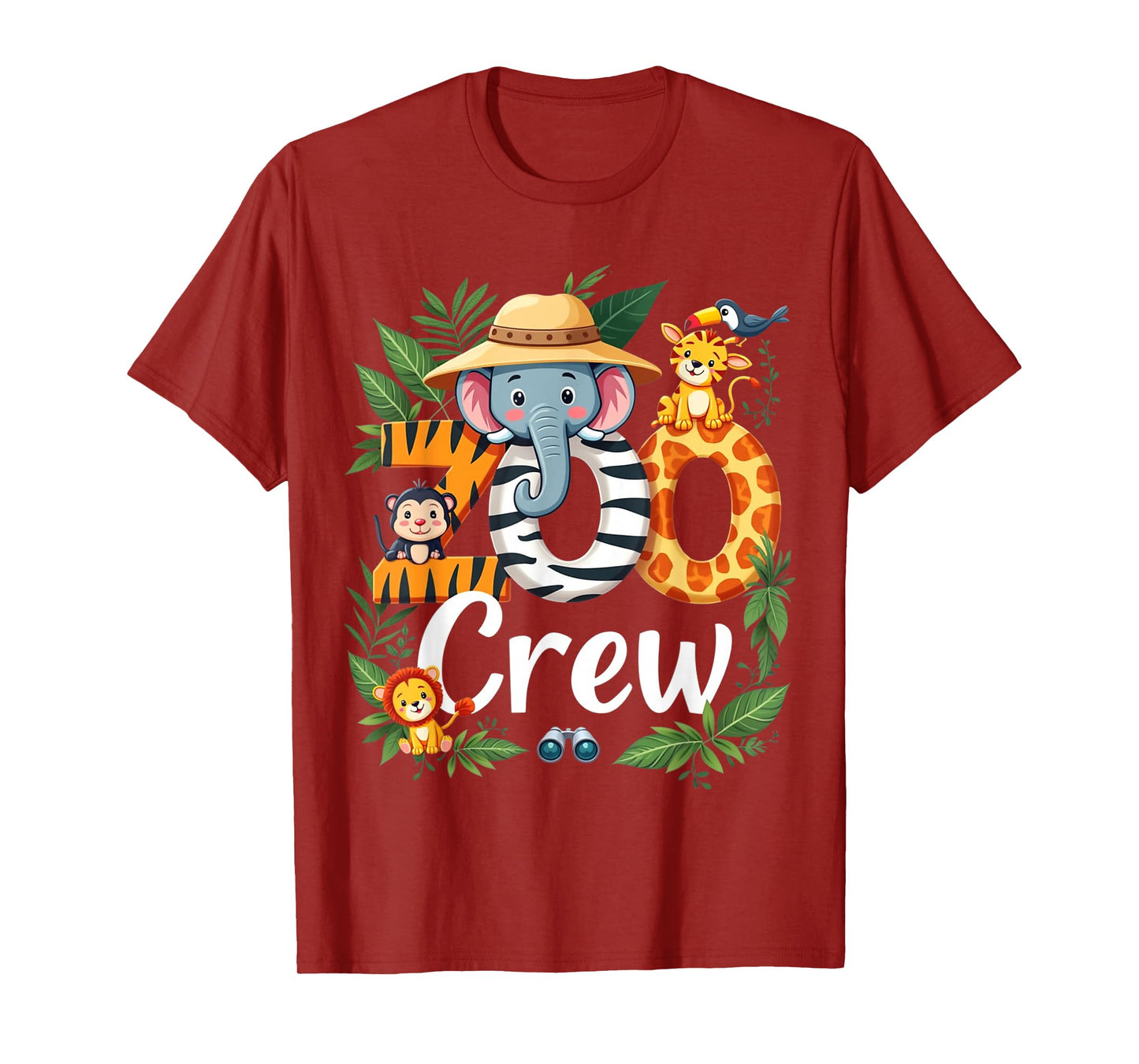Zoo Crew Safari Adventure Wildlife Expedition Trip Animals T-Shirt