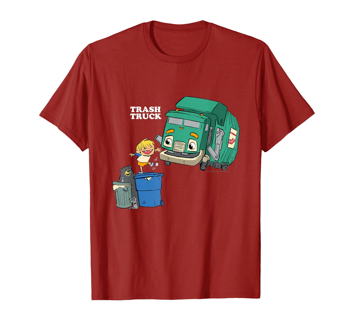 Trash Trucks The Bear Raccoon & Hank Adventure T-Shirt