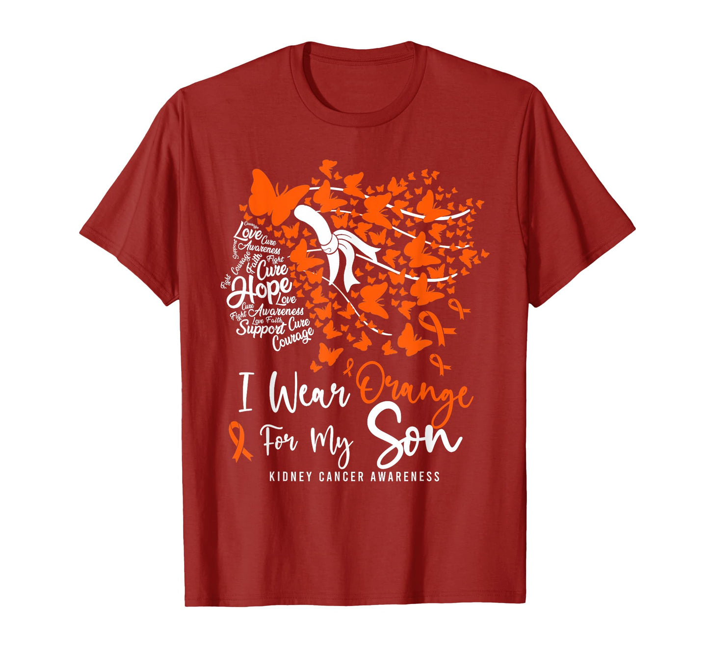 I Wear Orange For My Son Kidney Cancer Awareness Month T-Shirt