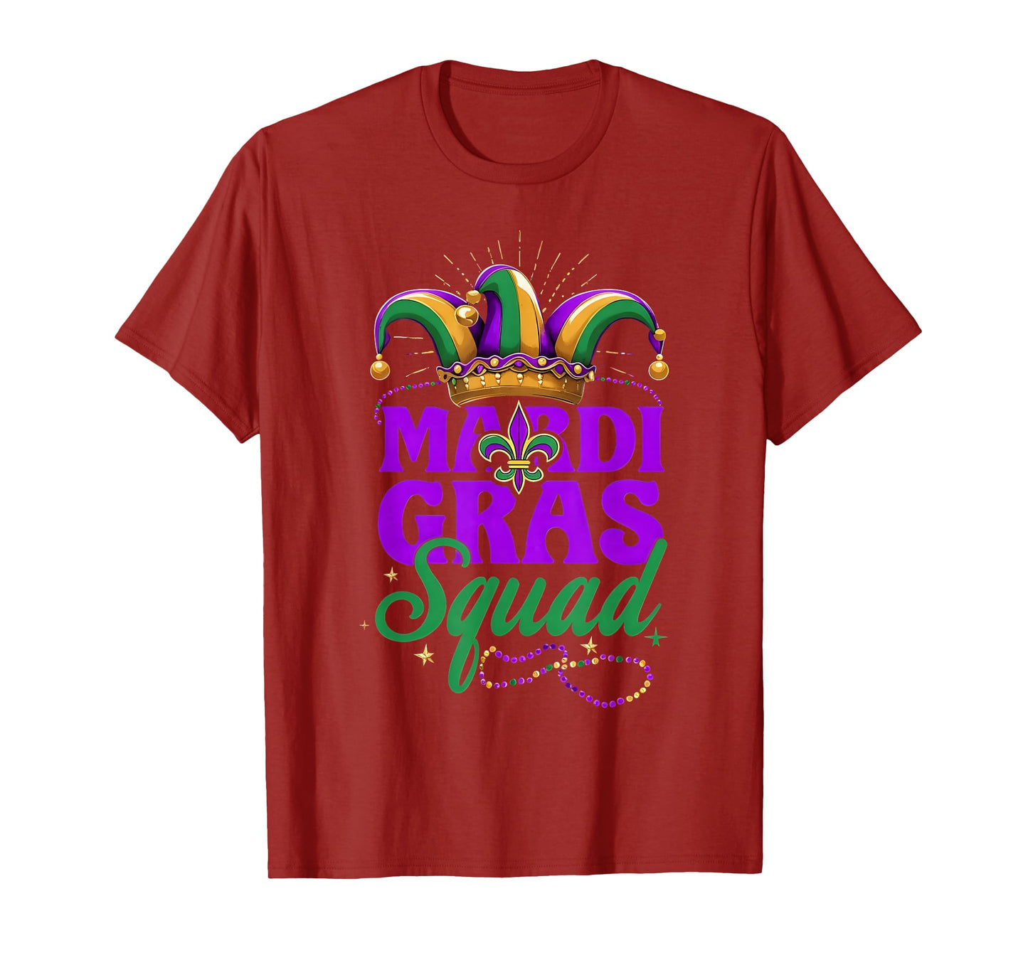 Mardi Gras Squad Matching Group Mardi Gras Cruise Crew Party T-Shirt