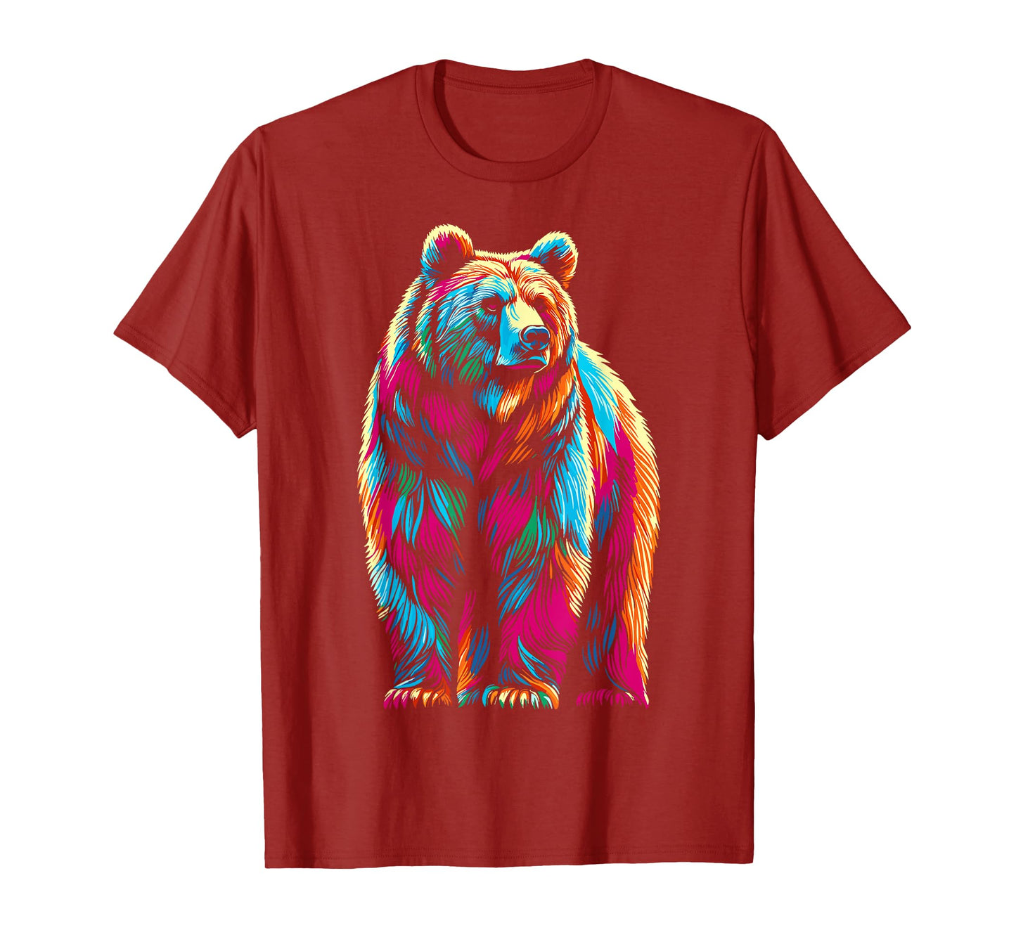 Bear Wildlife Colorful Bear T-Shirt