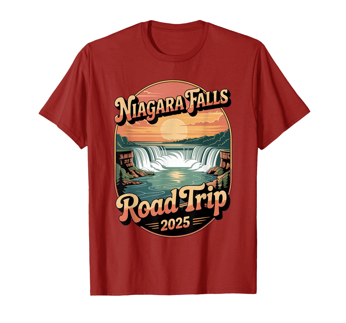 Niagara Falls Road Trip 2025 Summer Vacation Souvenir T-Shirt