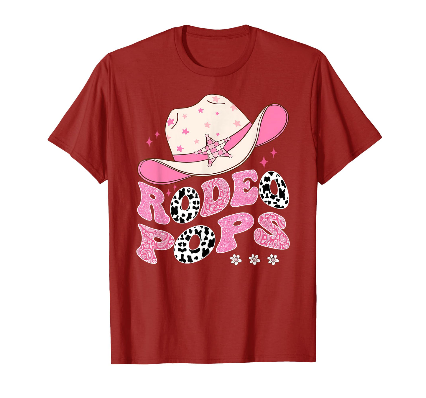 Rodeo Pops Pink CowGirl 1St Birthday Family Matching T-Shirt