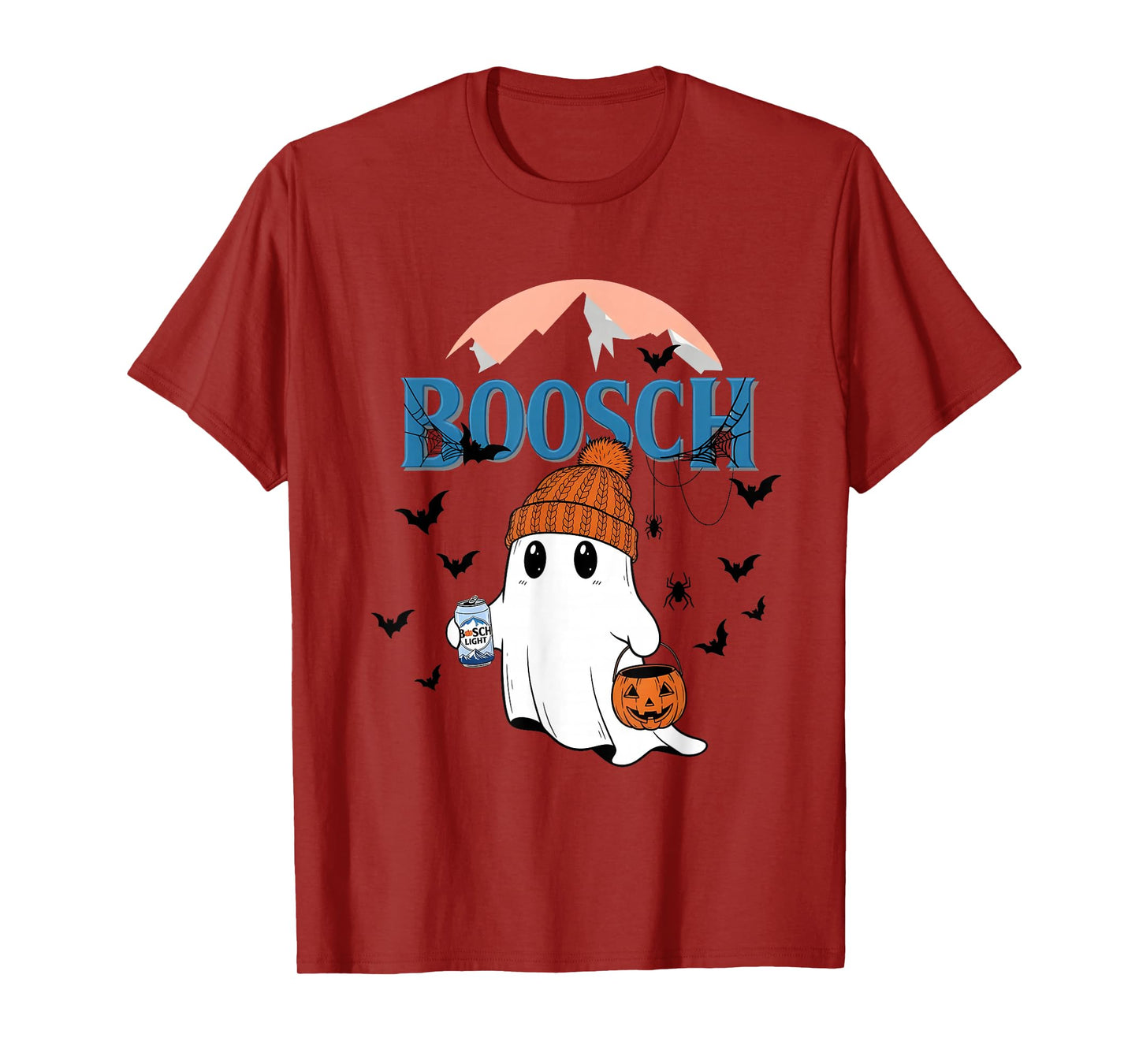 Cute Boosch Light Ghost Beer Pumkins Ghost Halloween T-Shirt