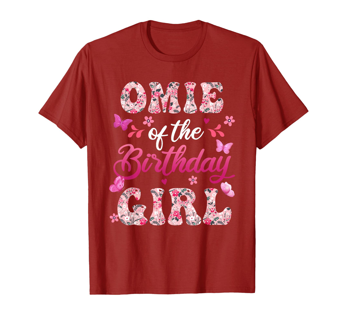 Omie of The Birthday Girl Butterfly Family Matching T-Shirt