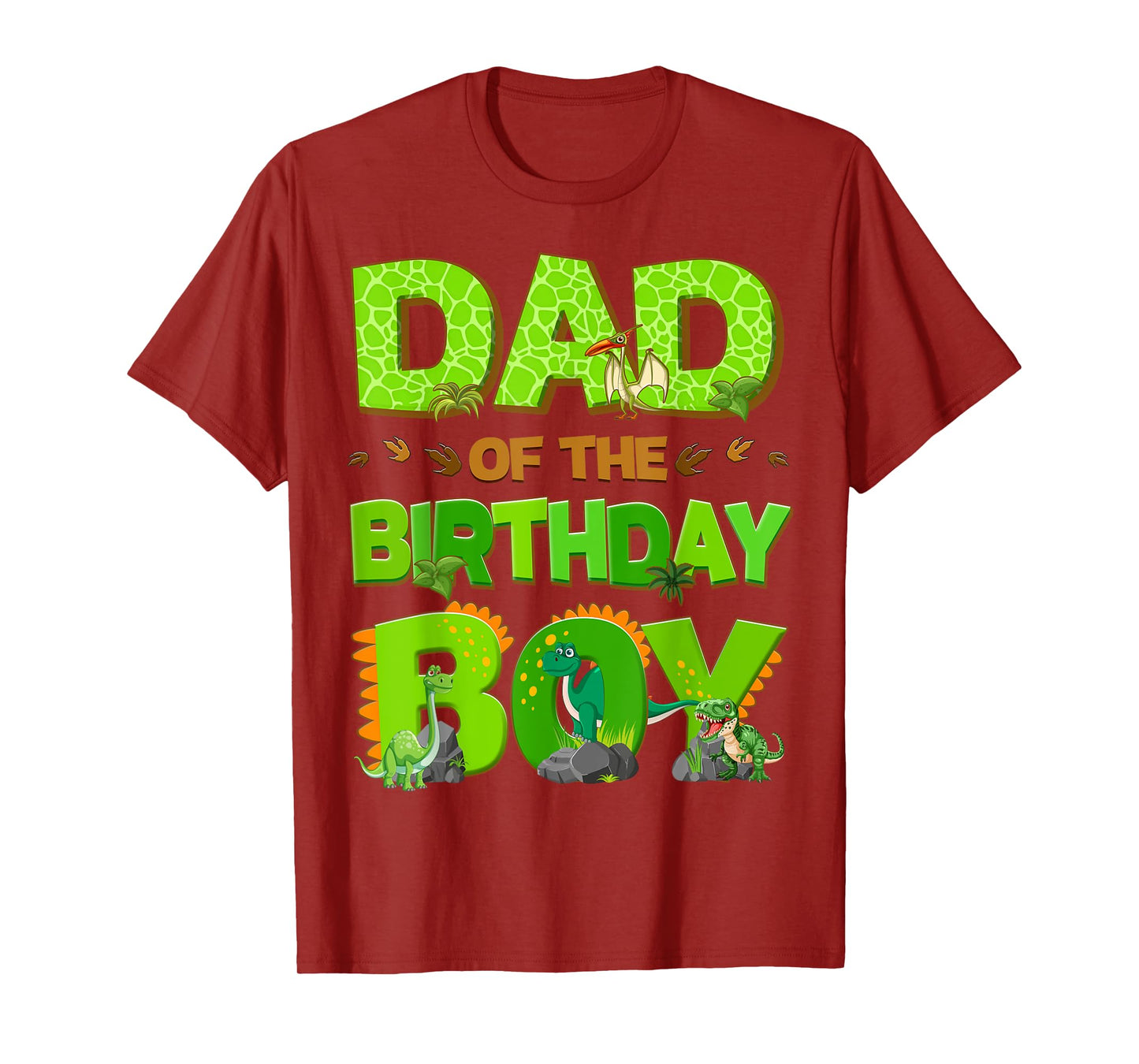 Mom And Dad Of The Birthday Boy Dinosaur Family Matching T-Shirt