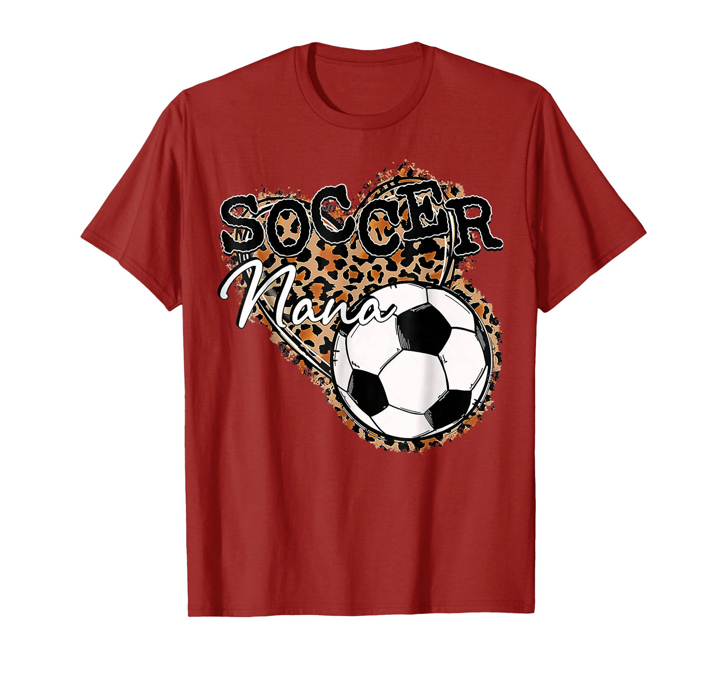 Soccer Nana Leopard Mother's Day T-Shirt
