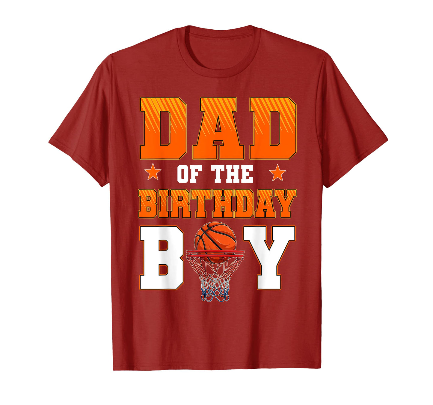 Dad Of The Birthday Boy Basketball Party Family Matching T-Shirt