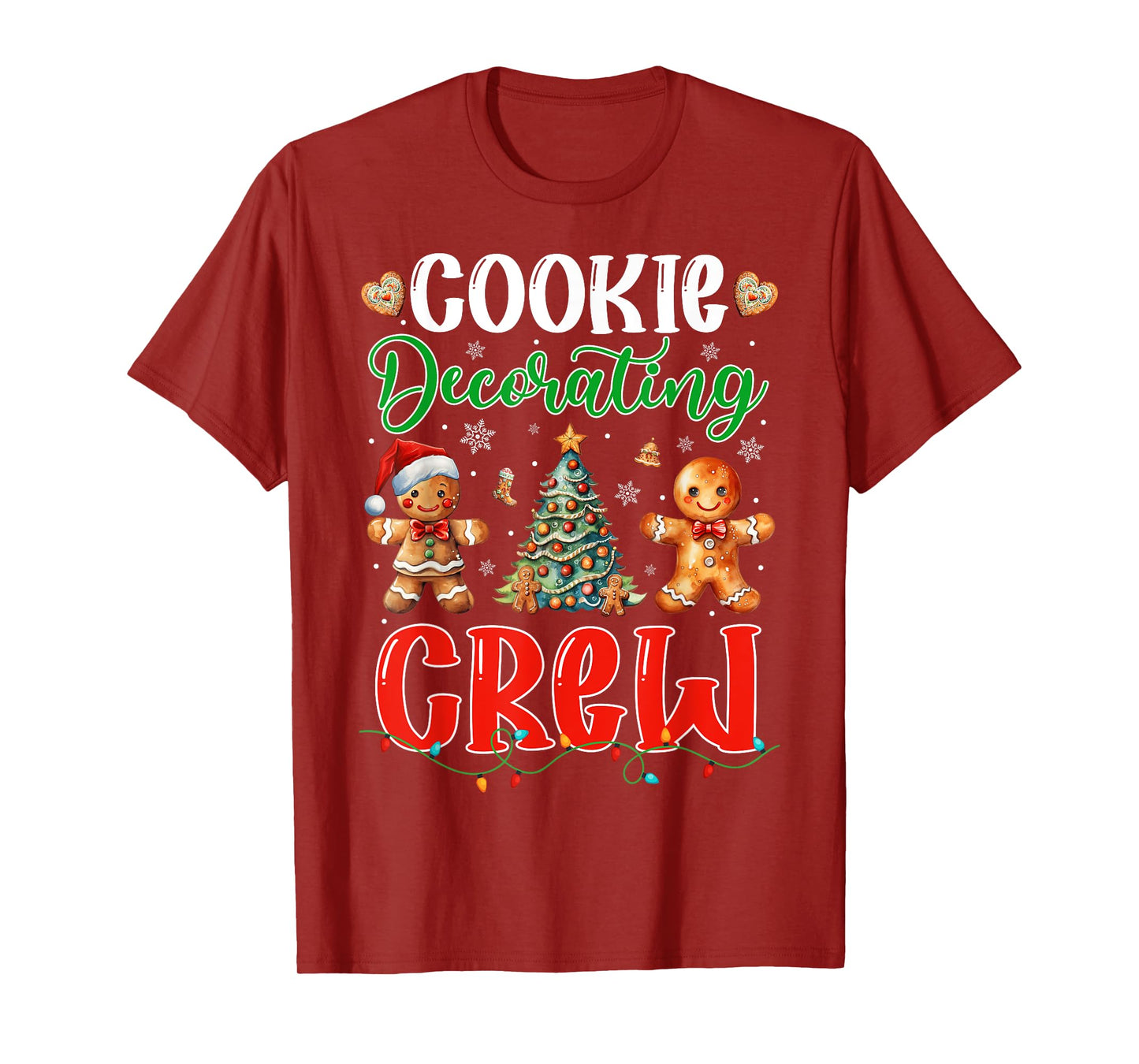 Cookie Decorating Crew Gingerbread Funny Christmas Baker T-Shirt