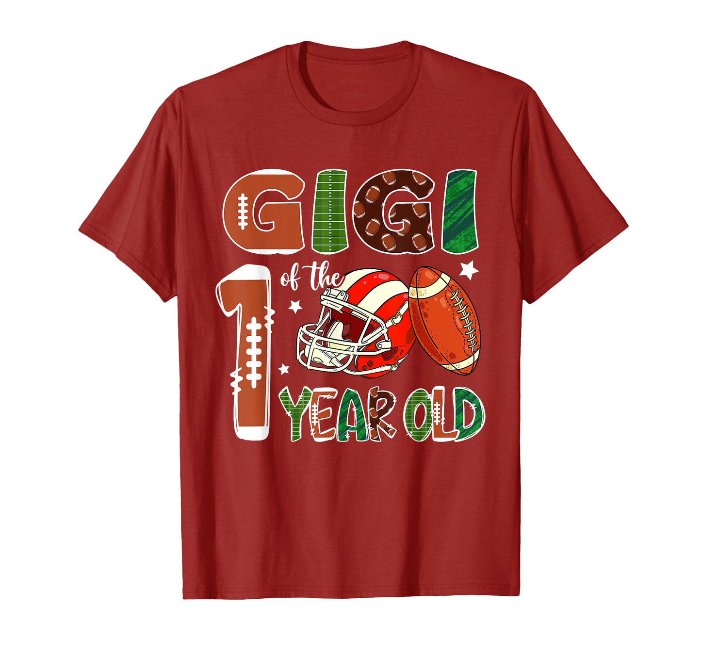 Gigi Of The 1 Year Old Football Themed 1st Birthday Party T-Shirt
