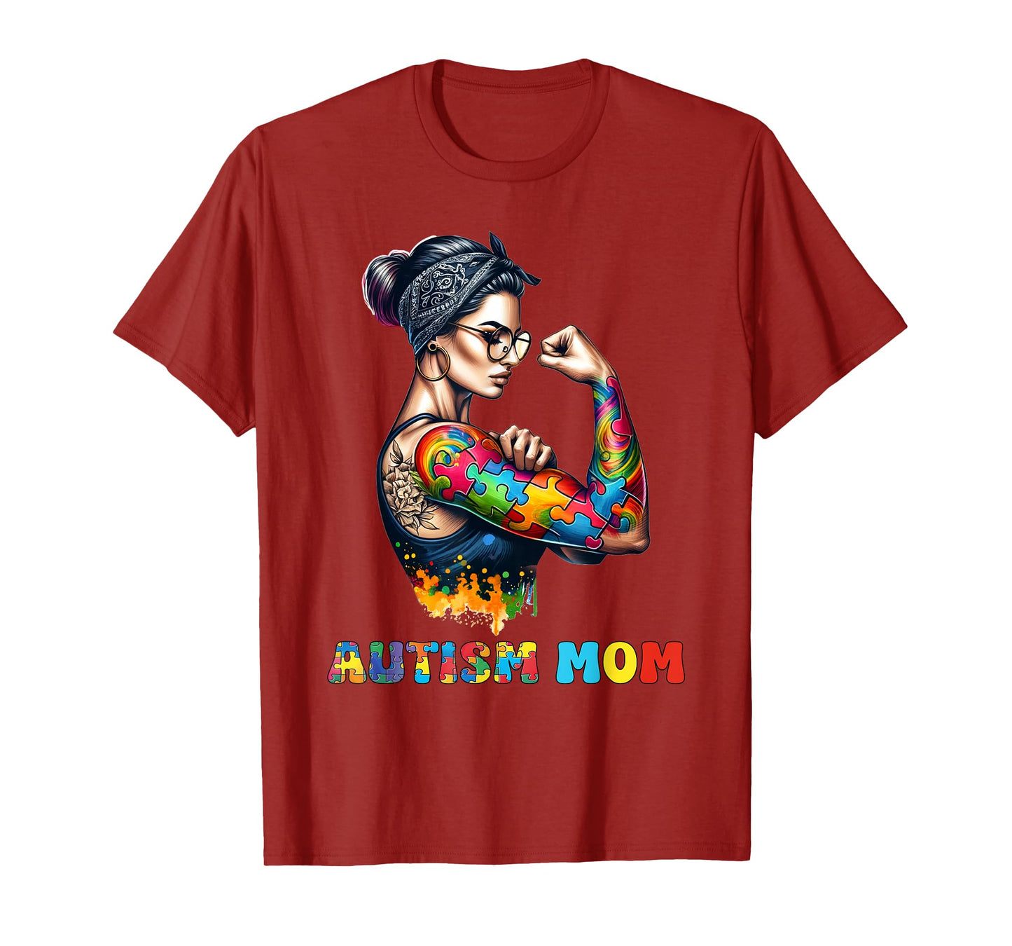 Autism Mom Autism Awareness Strong and Proud Autistic Kids T-Shirt