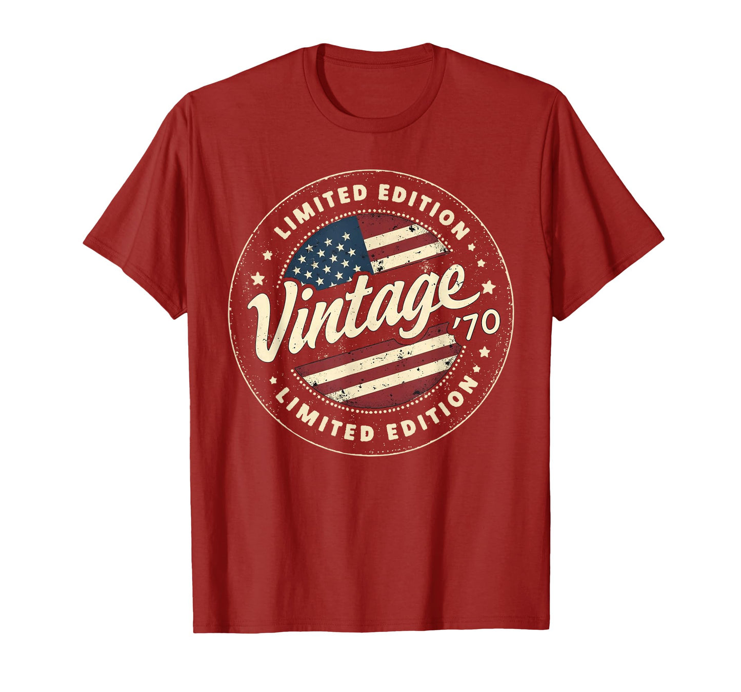 Vintage 55th birthday men Born 1970 55 years old Bday mens T-Shirt