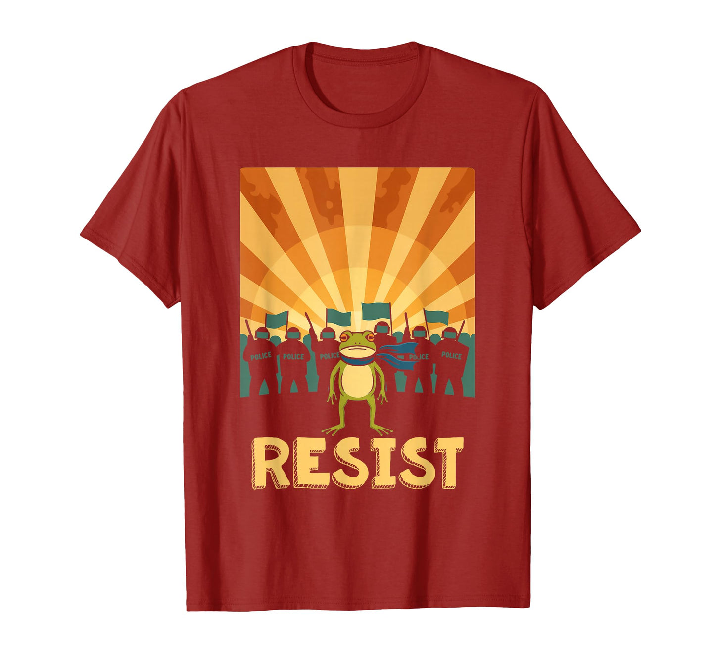 Funny Resist Portland Frog Protest T-Shirt