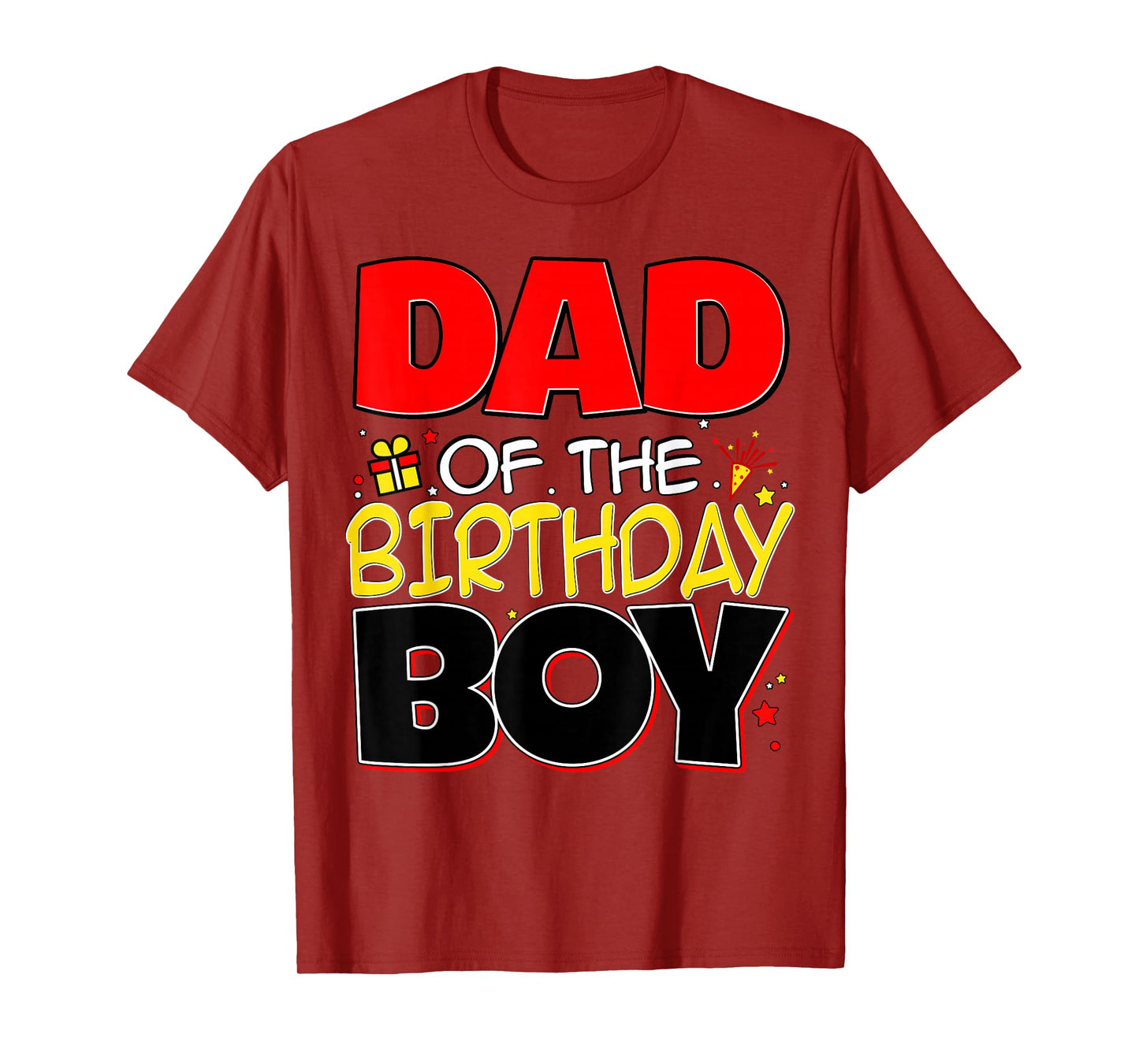 Dad Of The Birthday Boy Family Party Birthday Outfit T-Shirt