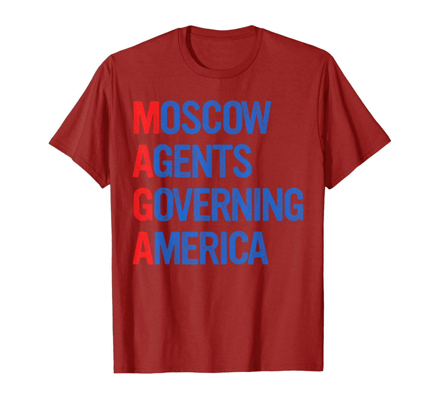 Retro Moscow Agents Governing America Anti Trump Men Women T-Shirt