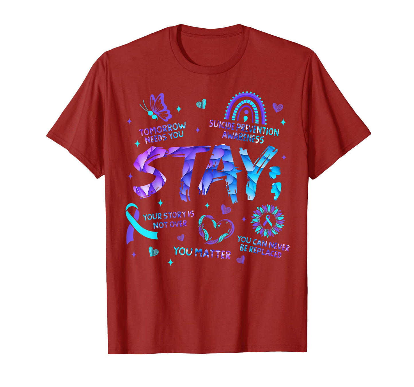 Your Story Is Not Over Stay Suicide Prevention Awareness T-Shirt