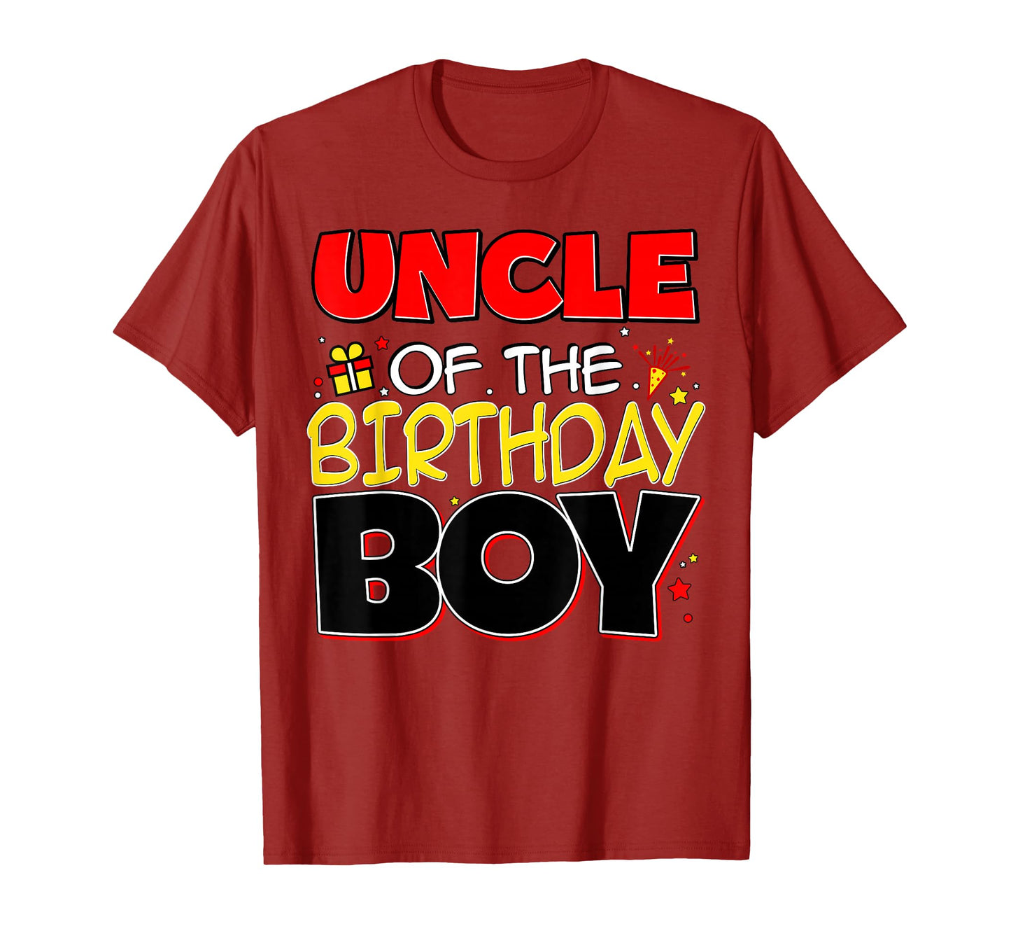 Birthday Boy Family Party Birthday Outfit T-Shirt, Unisex-Adults, Black, Small, Short Sleeve, T-Shirt, Novelty T-Shirts