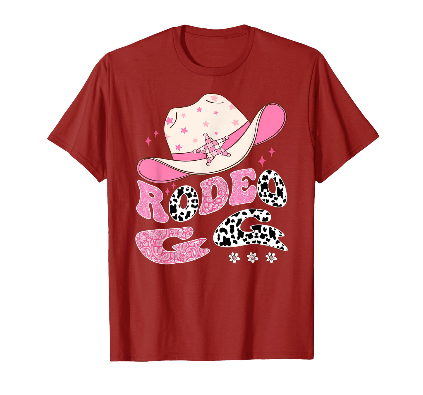 Rodeo GG Pink CowGirl 1St Birthday Family Matching T-Shirt