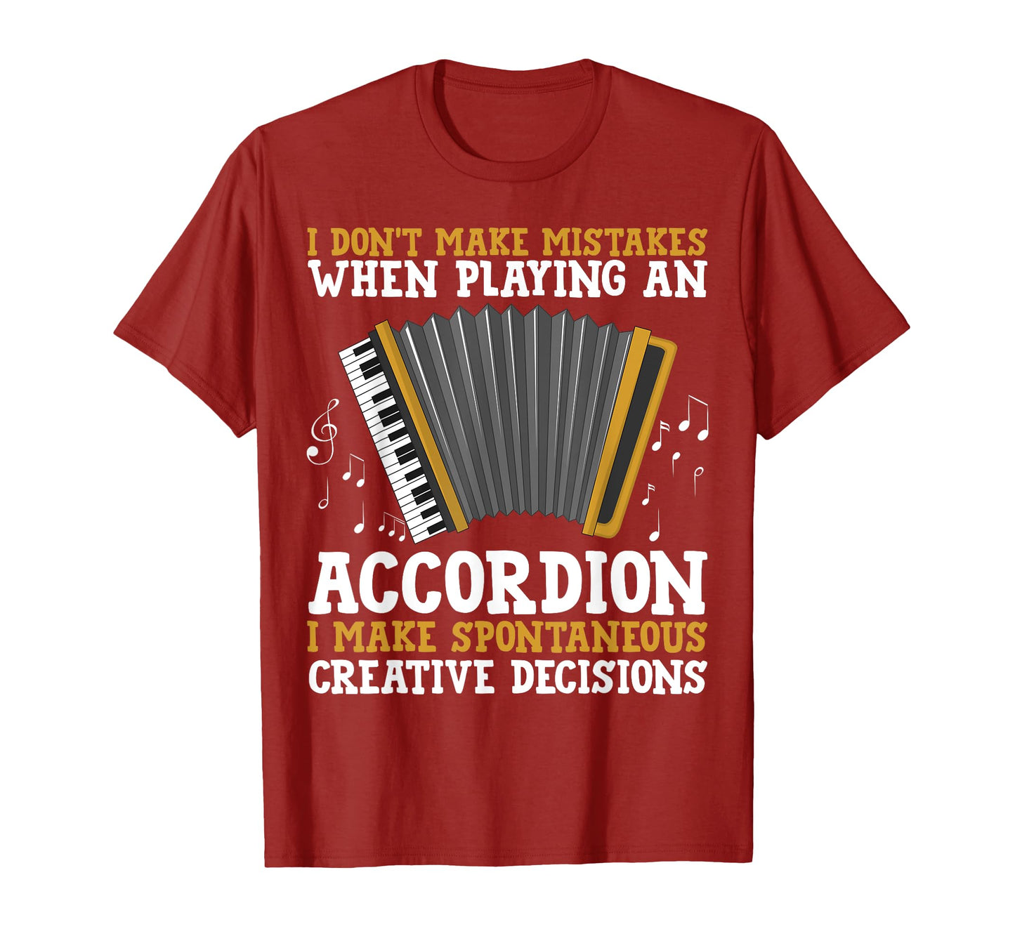 Accordion Art For Men Women Accordionist Accordion Player T-Shirt