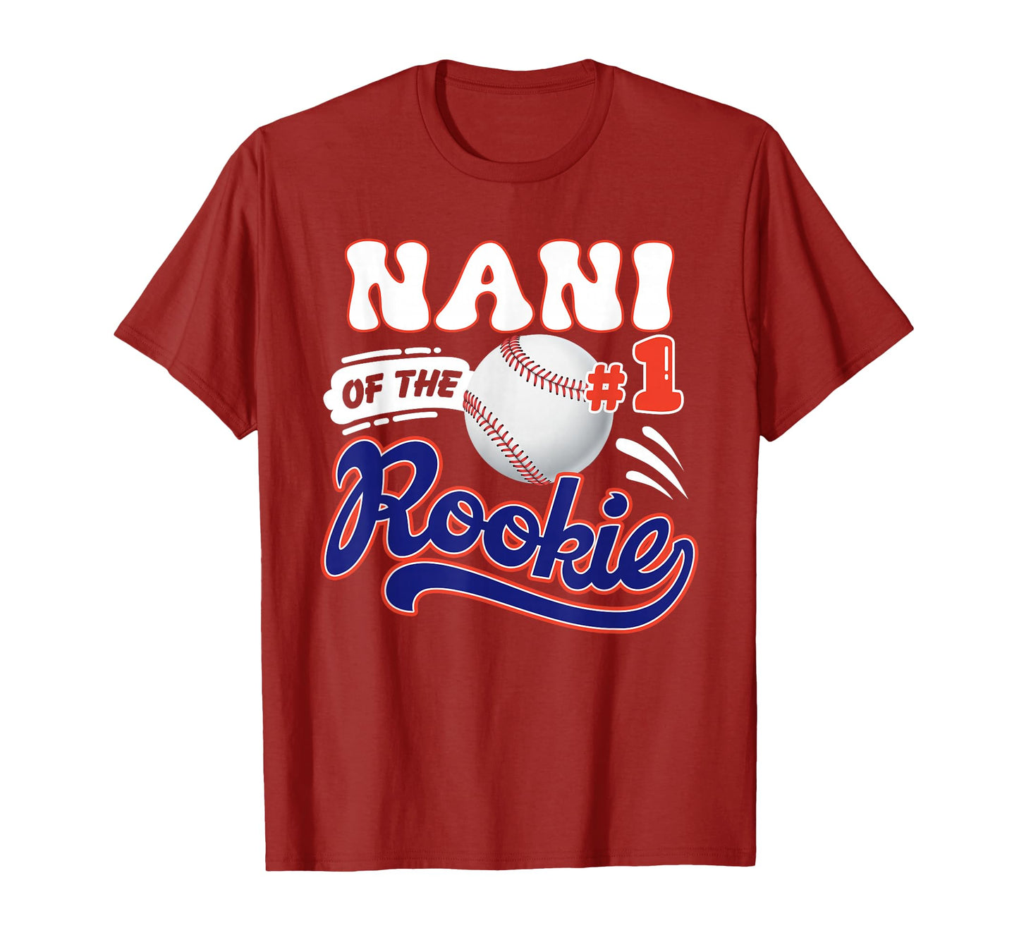 Nani Rookie of Year 1st Birthday Baseball Theme Matching T-Shirt