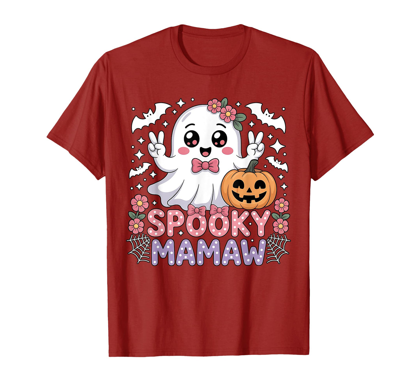 Groovy Spooky Mamaw Women Men Boys Girls Happy Halloween T-Shirt