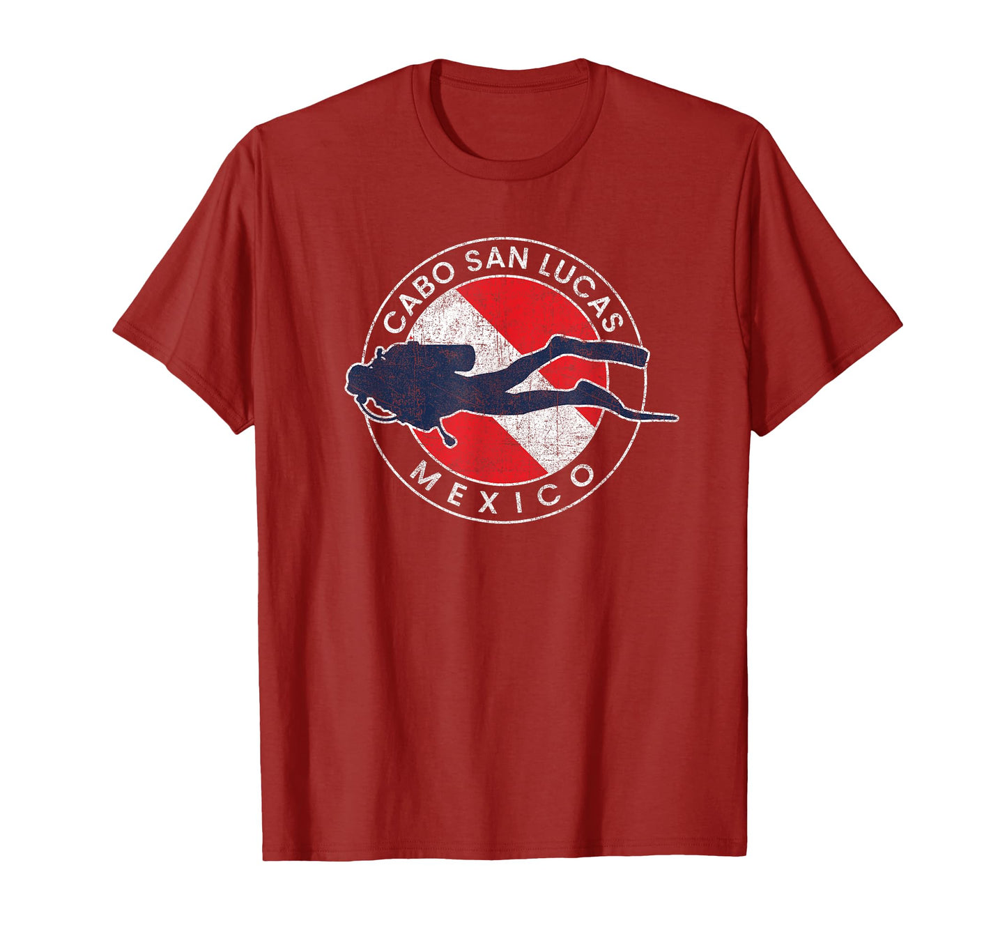 Cabo San Lucas Mexico Scuba Diving Flag Retro Boys Girls T-Shirt