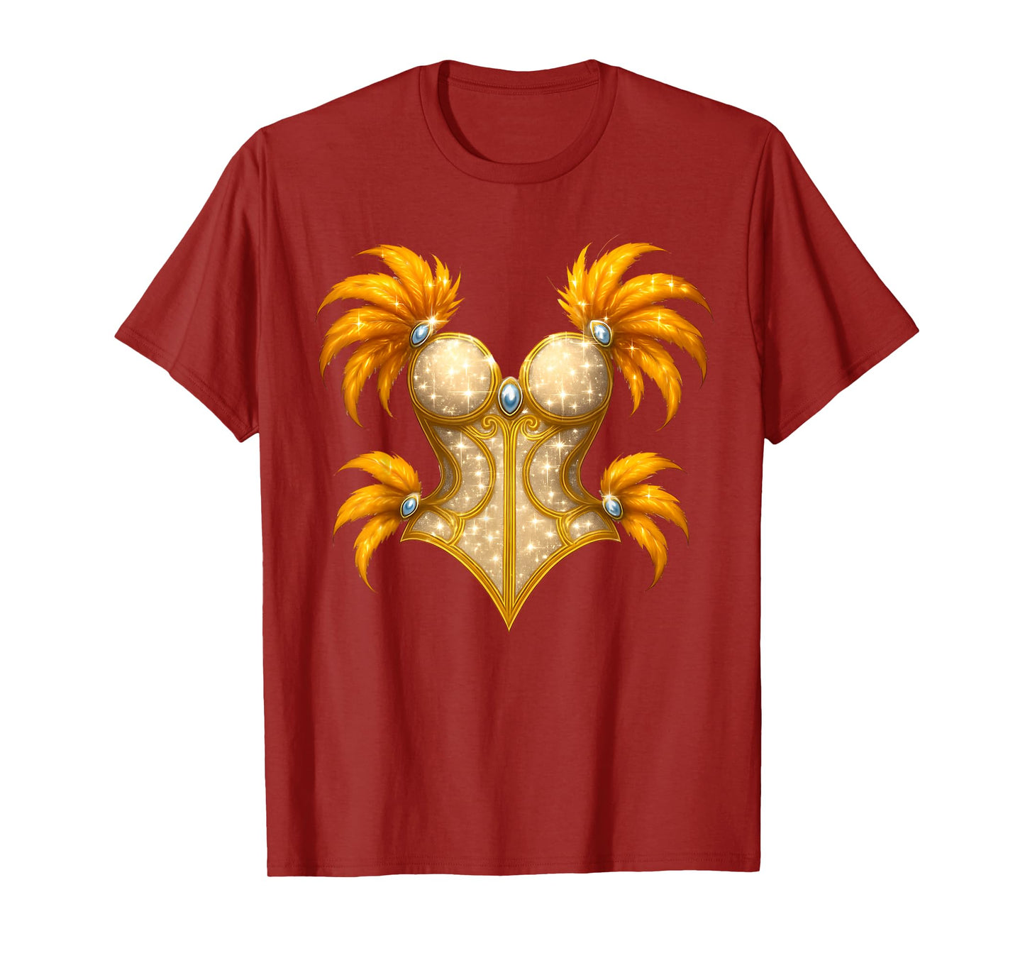 Showgirl Costume Illusion Glam Halloween Top T-Shirt