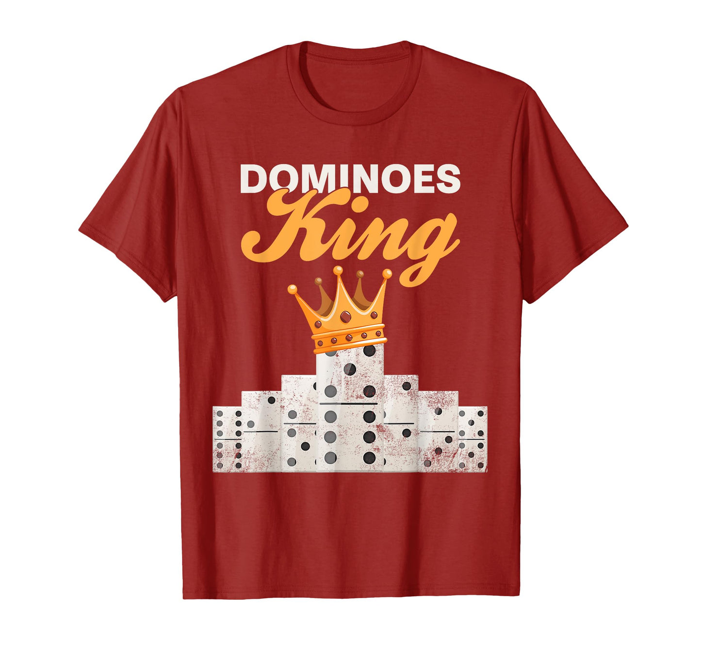 Funny Dominoes Game King Domino Player Humor T-Shirt