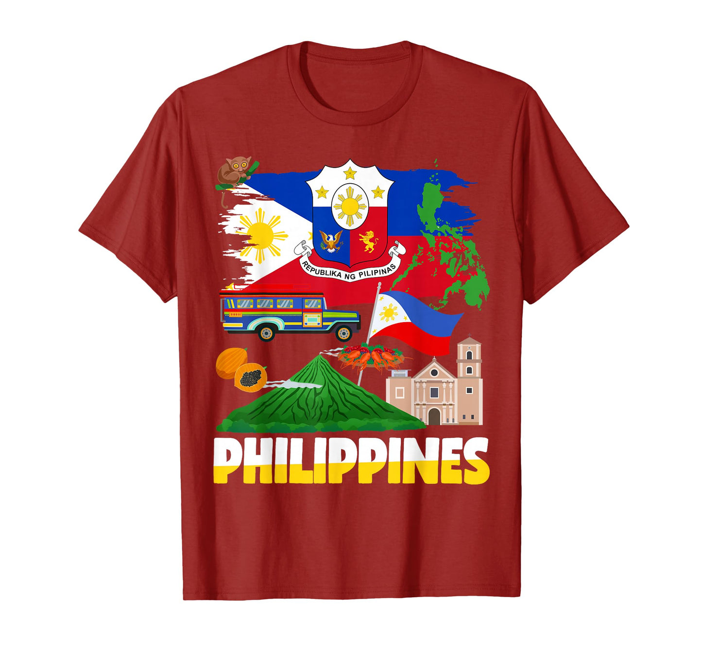 Philippines Flag Outfit Ideas For Kids Filipino Flag T-Shirt