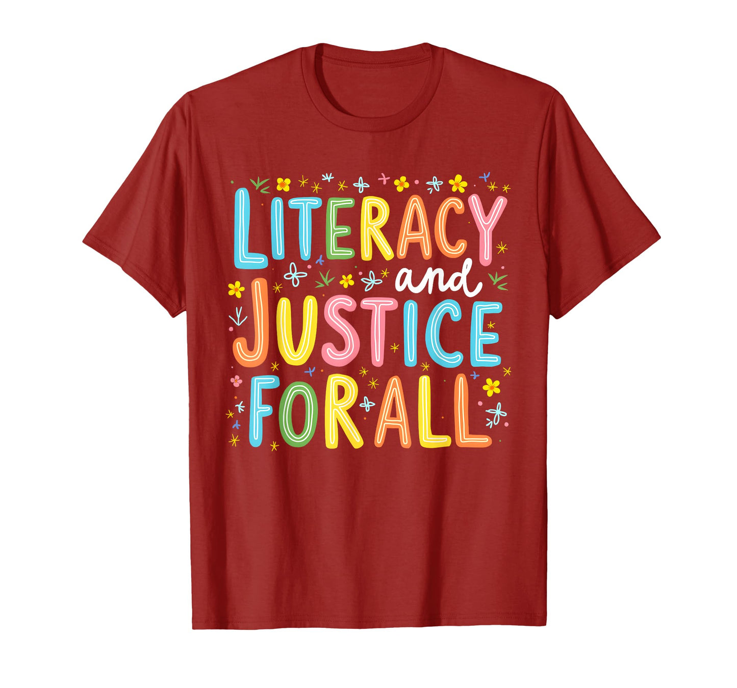 Literacy And Justice For All Protect Banned Books Library T-Shirt