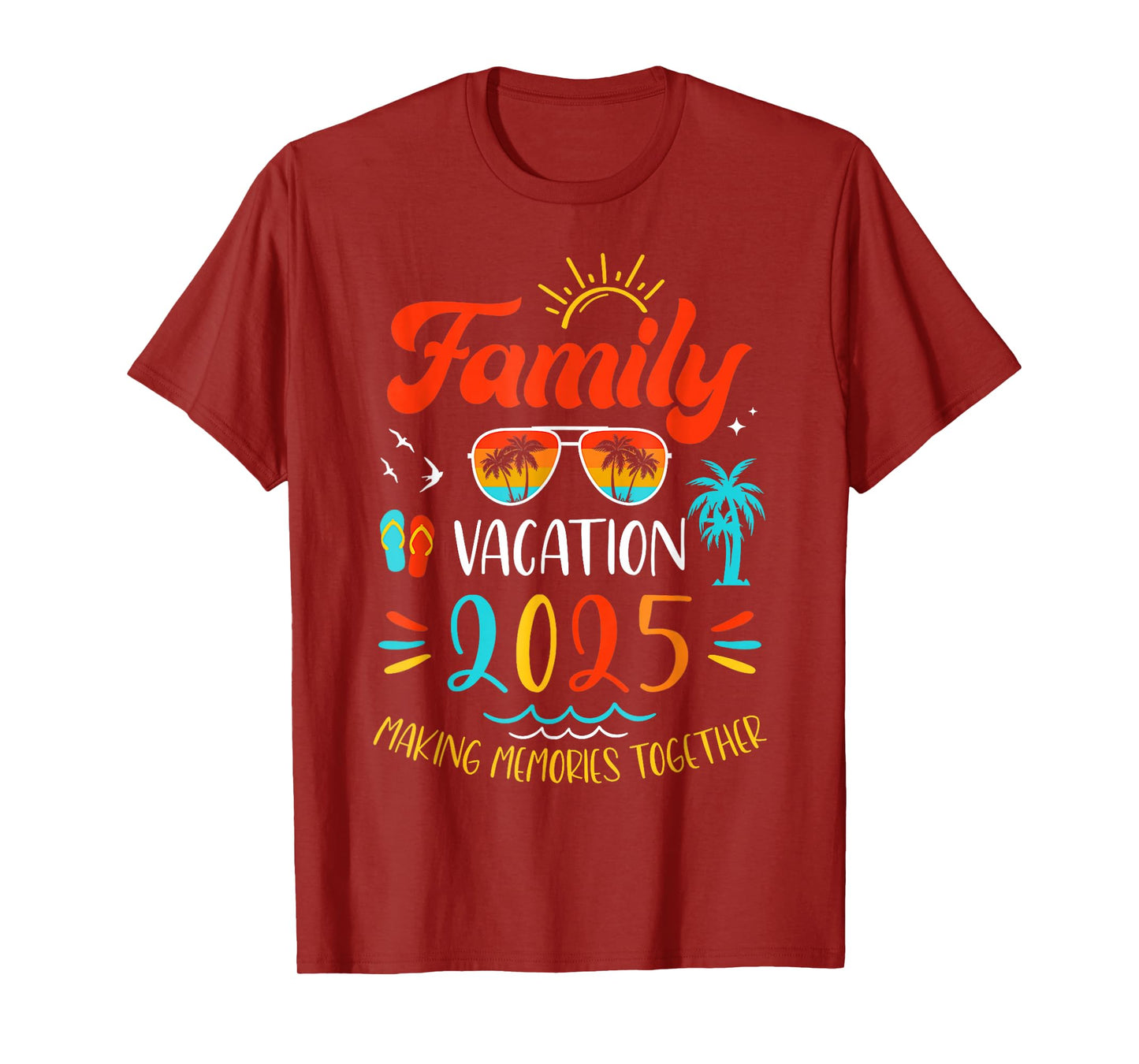 Family Vacation 2025 Holiday Summer Matching Group T-Shirt