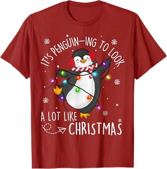 It’s Penguin-ing To Look A Lot Like Christmas Penguin Kids T-Shirt