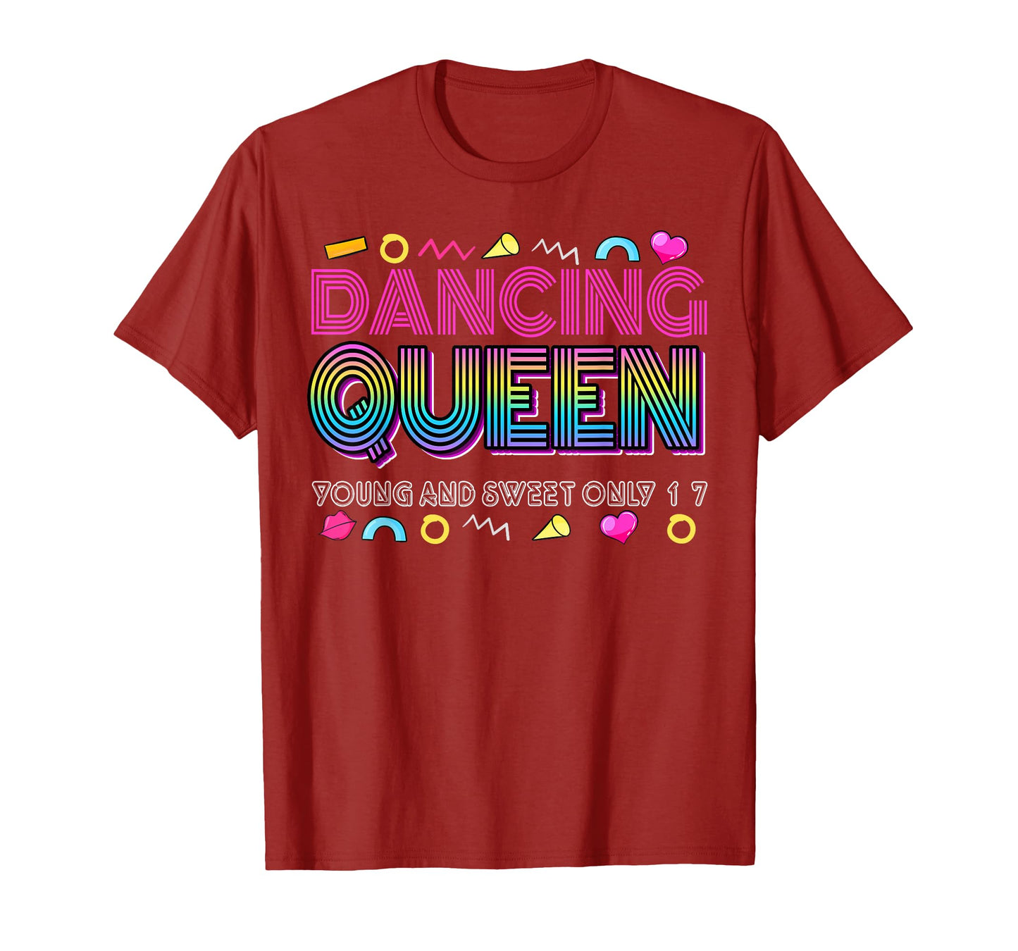 Dancing Queen Young and Sweet only 17 Birthday Vintage T-Shirt
