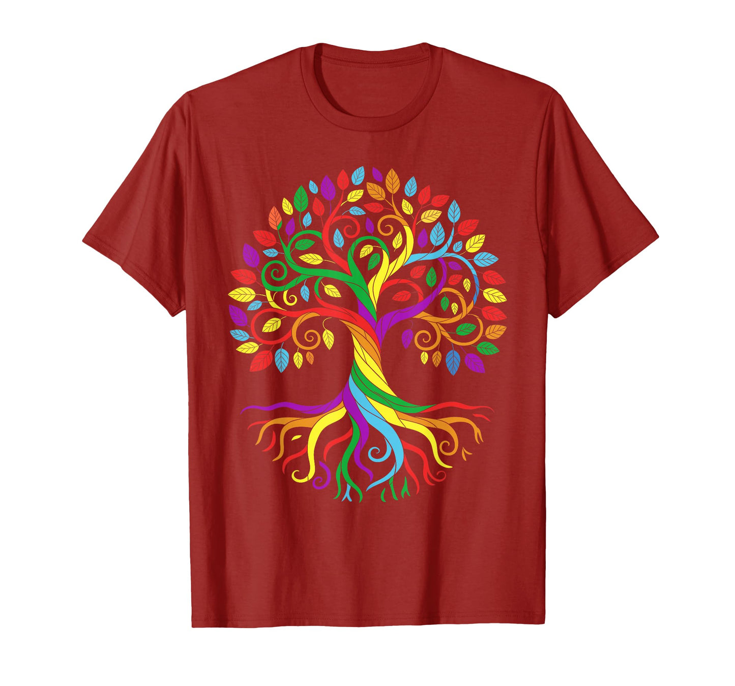 LGBT Tree of Pride Colorful LGBTQ Rainbow Roots and Branches T-Shirt