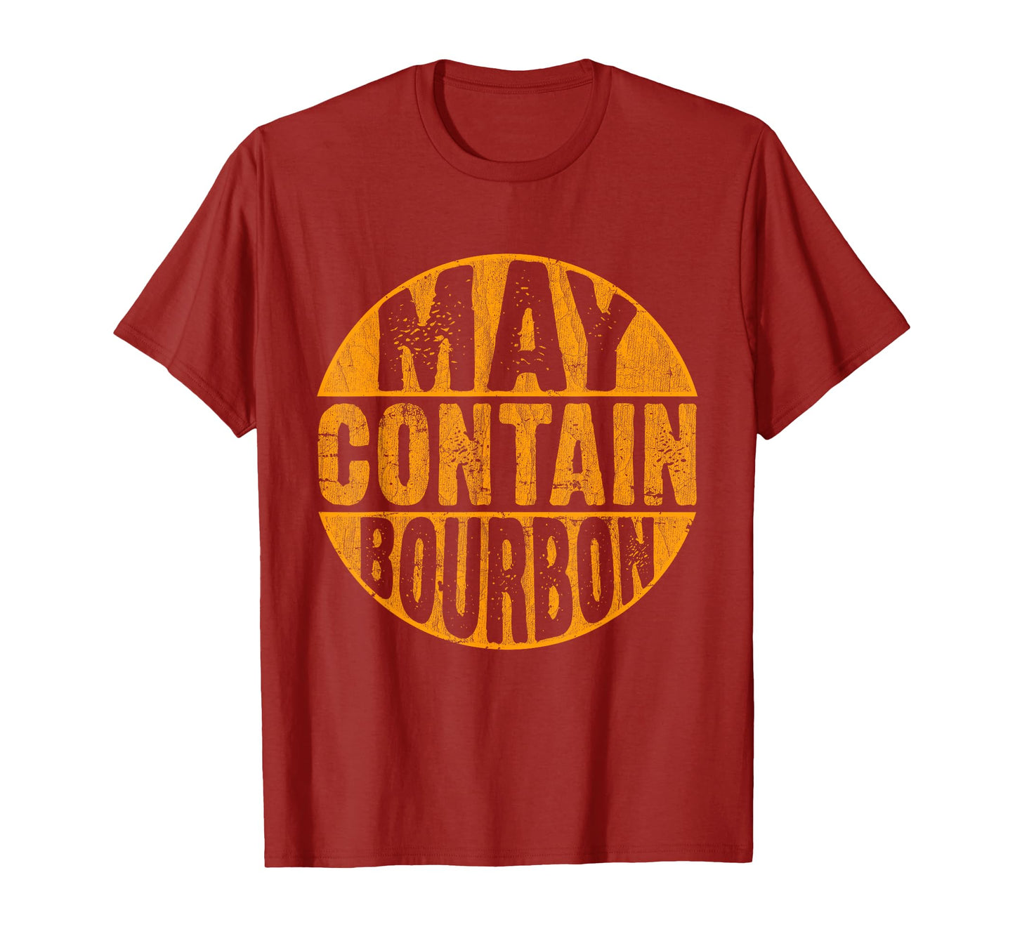 May Contain Bourbon Funny Liquor Drinking Party Graphic T-Shirt