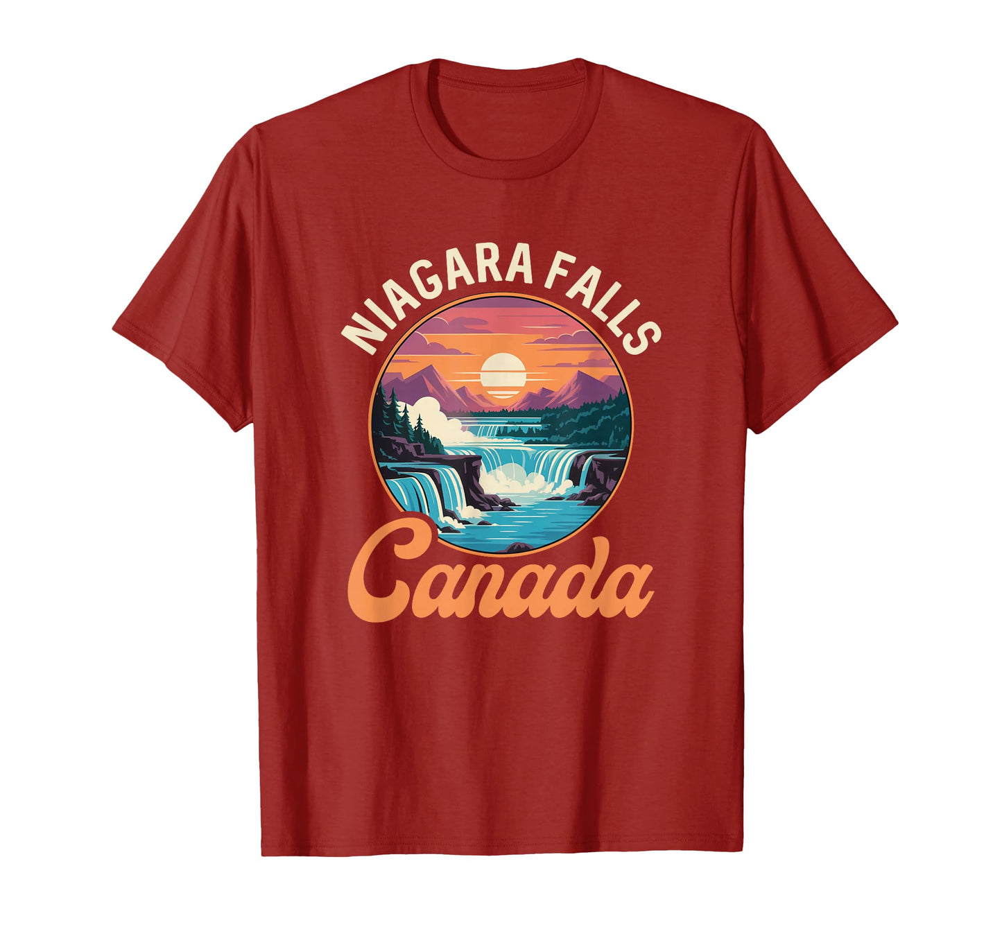 Niagara Falls Canada Retro Family Vacation Trip Men Women T-Shirt