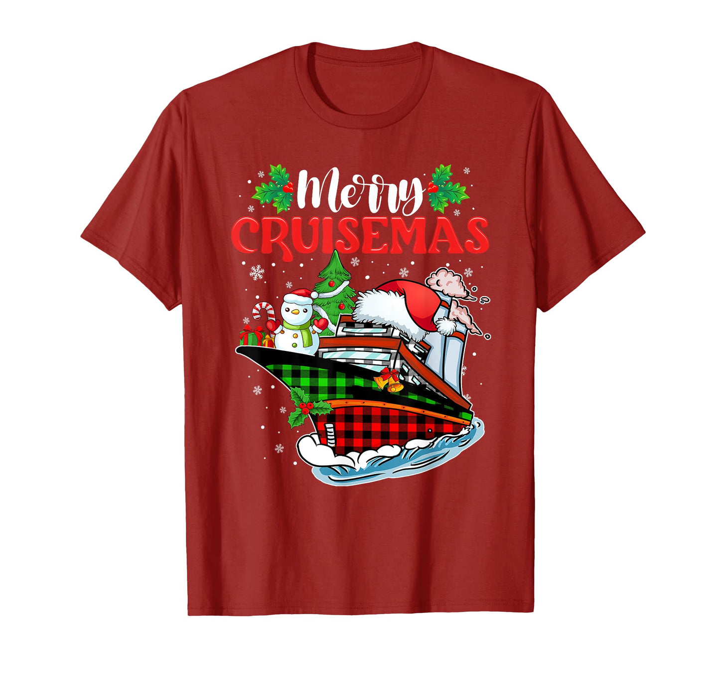 Merry Cruisemas 2025 Christmas Santa Reindeer Cruise Ship T-Shirt
