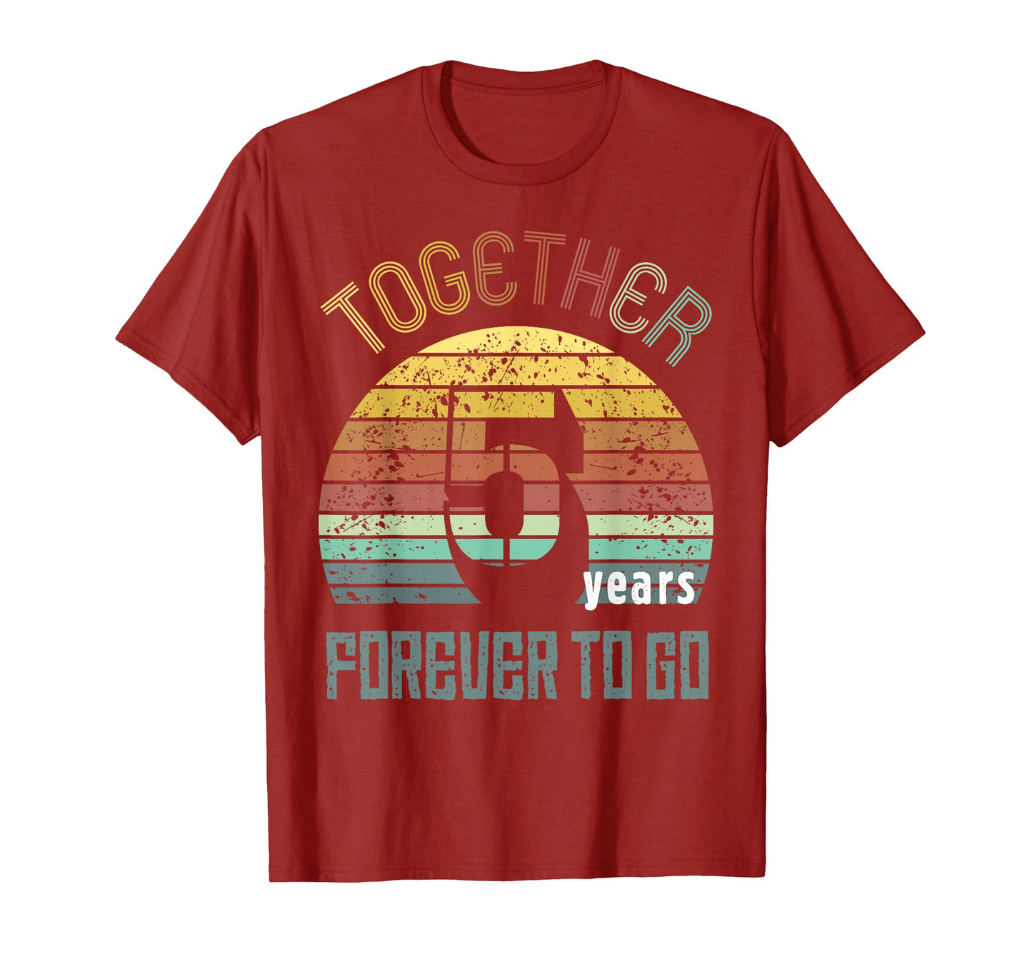 5th Years Wedding Anniversary Gifts For Couple Matching Five T-Shirt