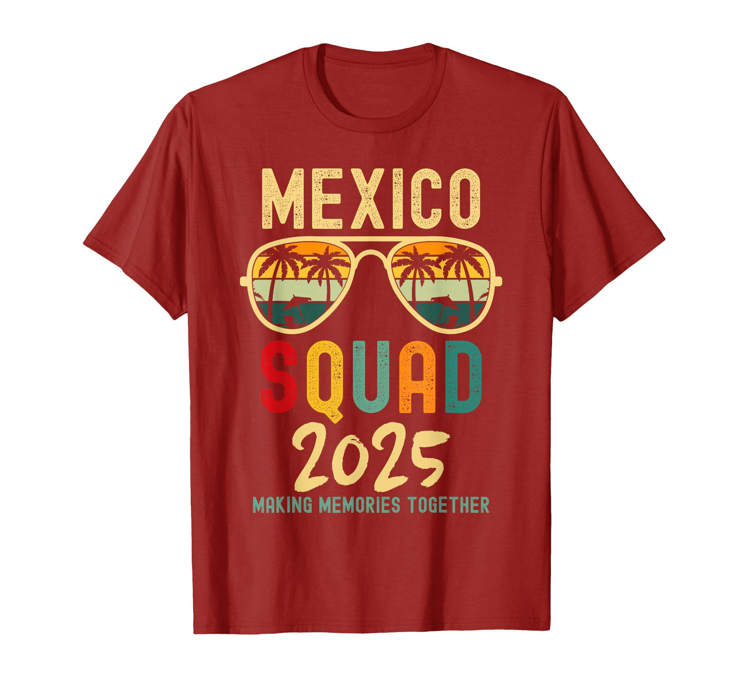 Mexico 2025 Squad Tropical Beach Family Vacation Matching T-Shirt
