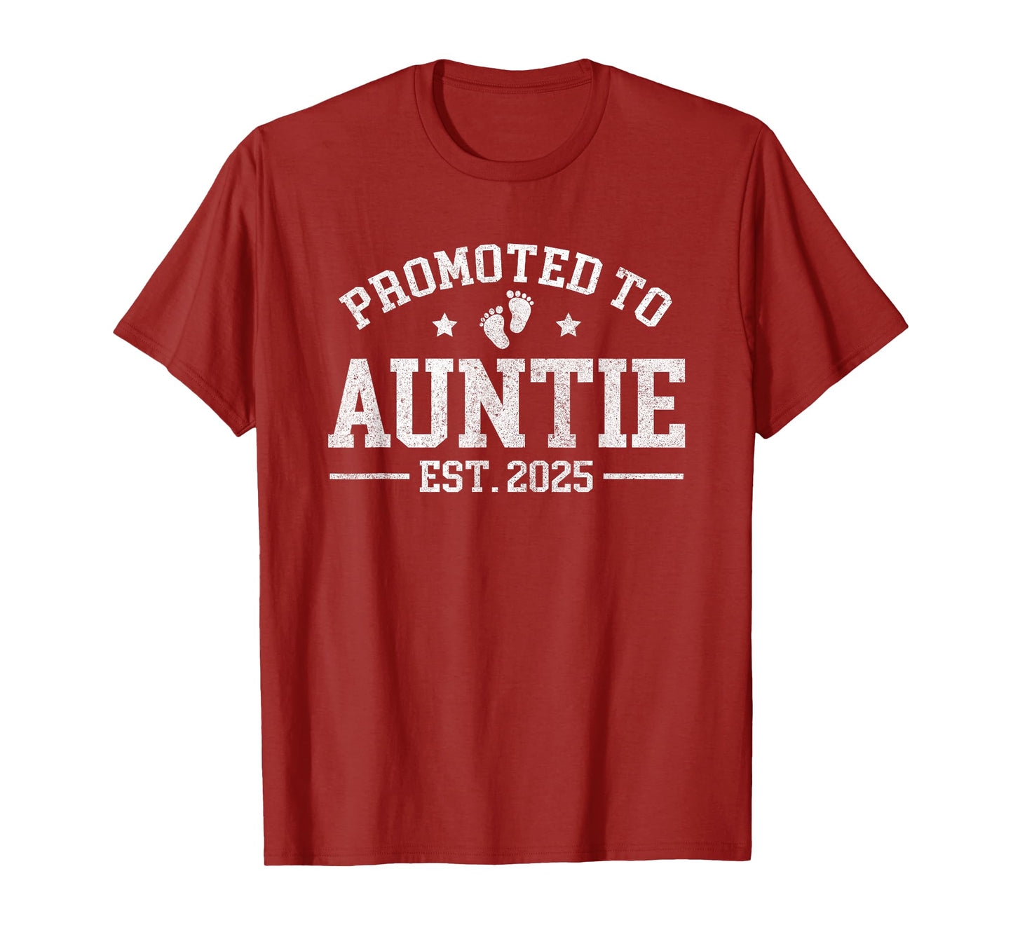 Promoted to Auntie est. 2025 Baby Announcement for Aunt T-Shirt