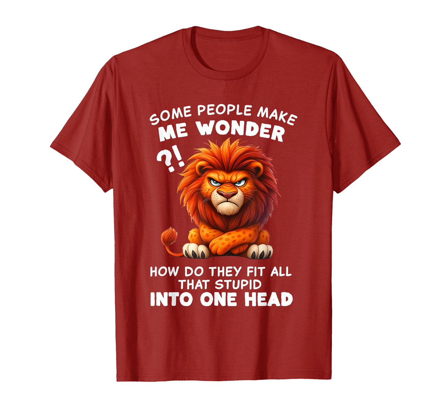 Some People Make Me Wonder How Do They Fit All That Stupid T-Shirt