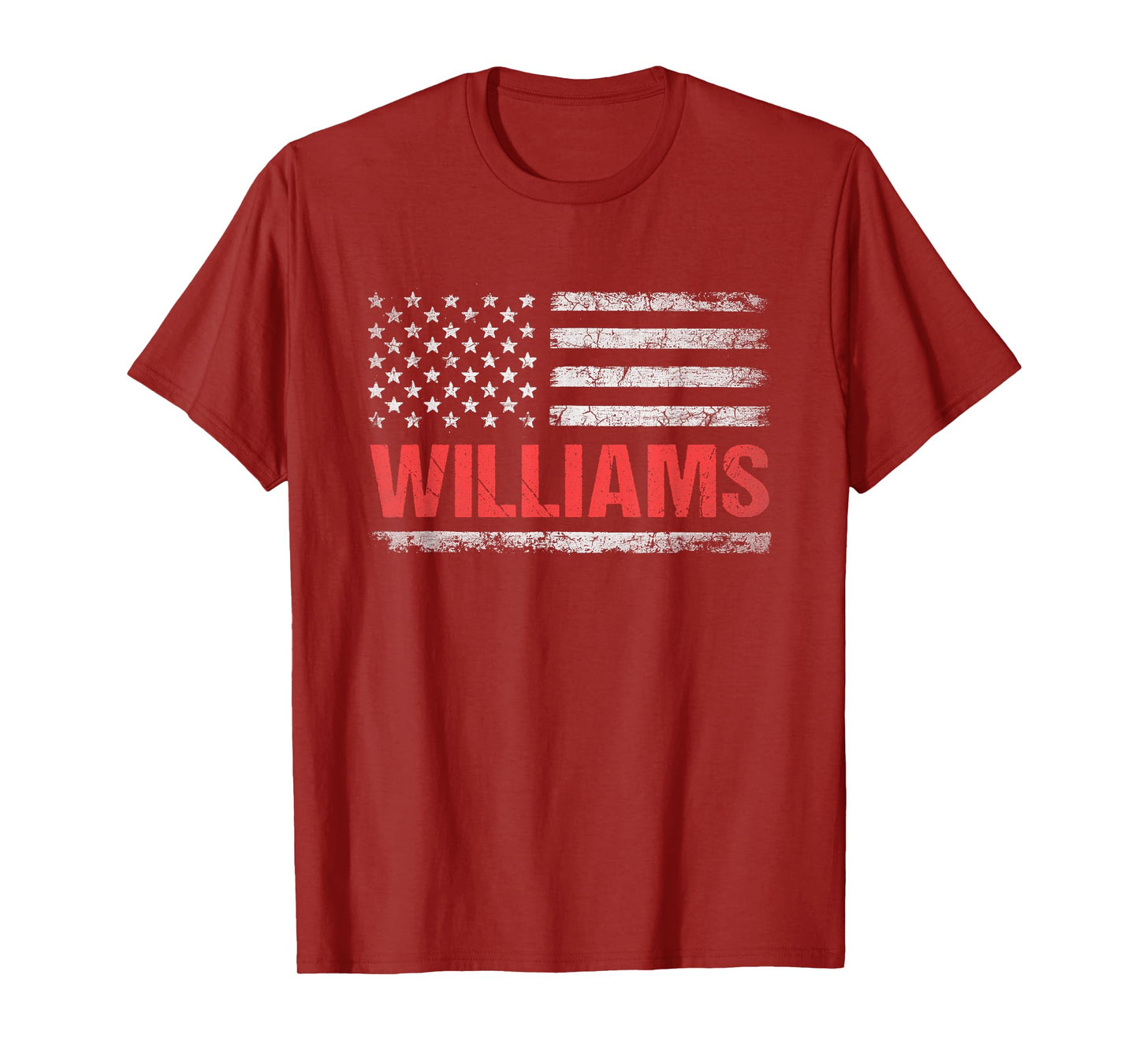 Williams Name American Flag - Williams Last Name T-Shirt